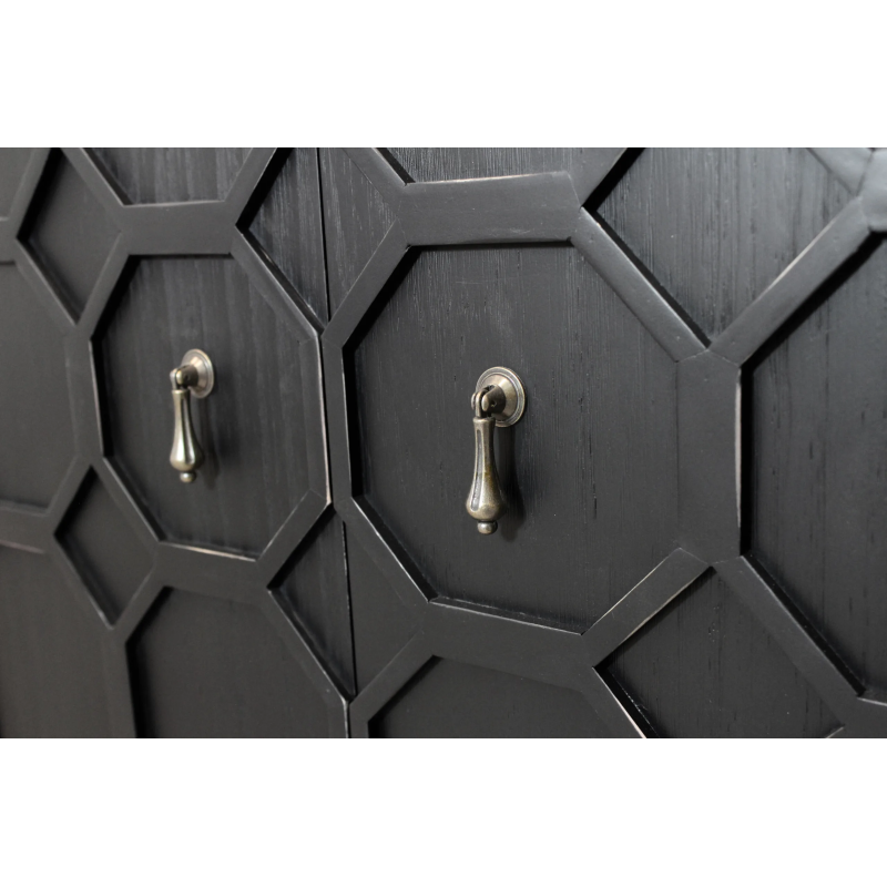 Sandhurst 6-Door Sideboard - Black - Image 8