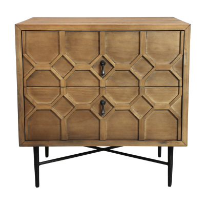 Sandhurst 2-Drawer Nightstand - Natural