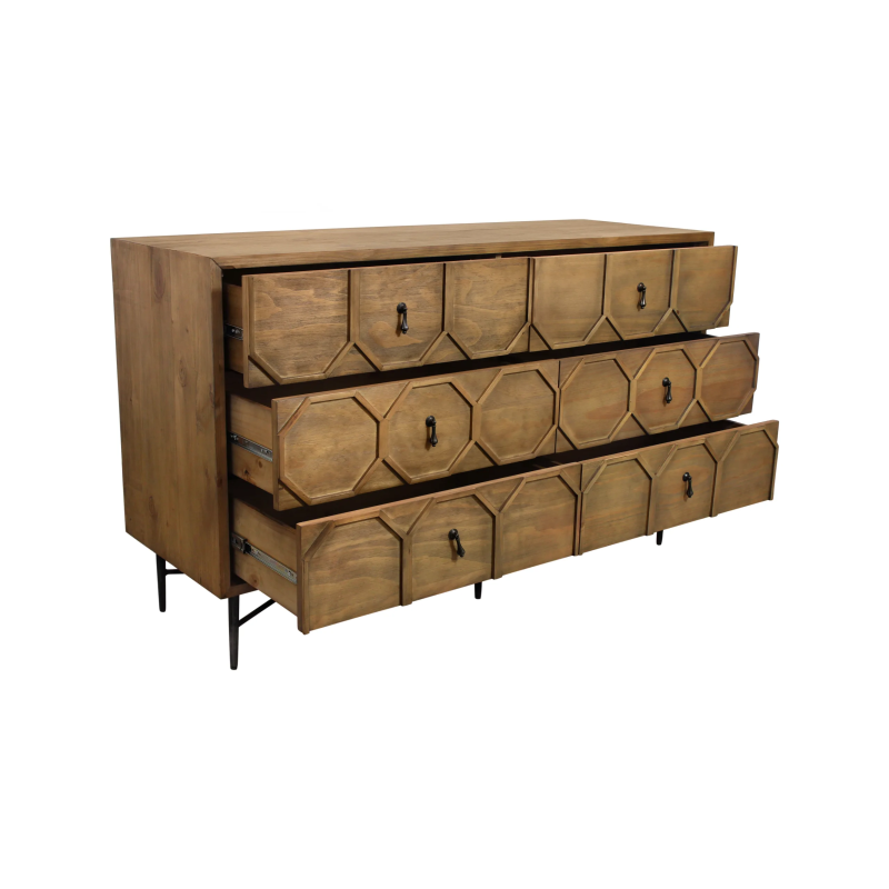 Sandhurst 6-Drawer Chest - Natural - Image 3