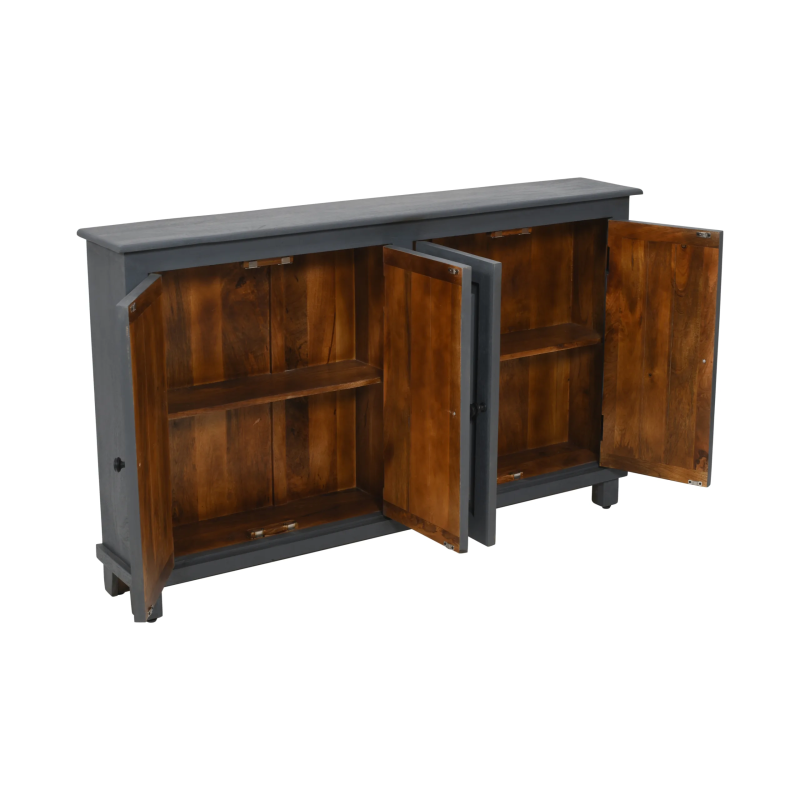 Jensen 4-Door Sideboard - Gray - Image 4