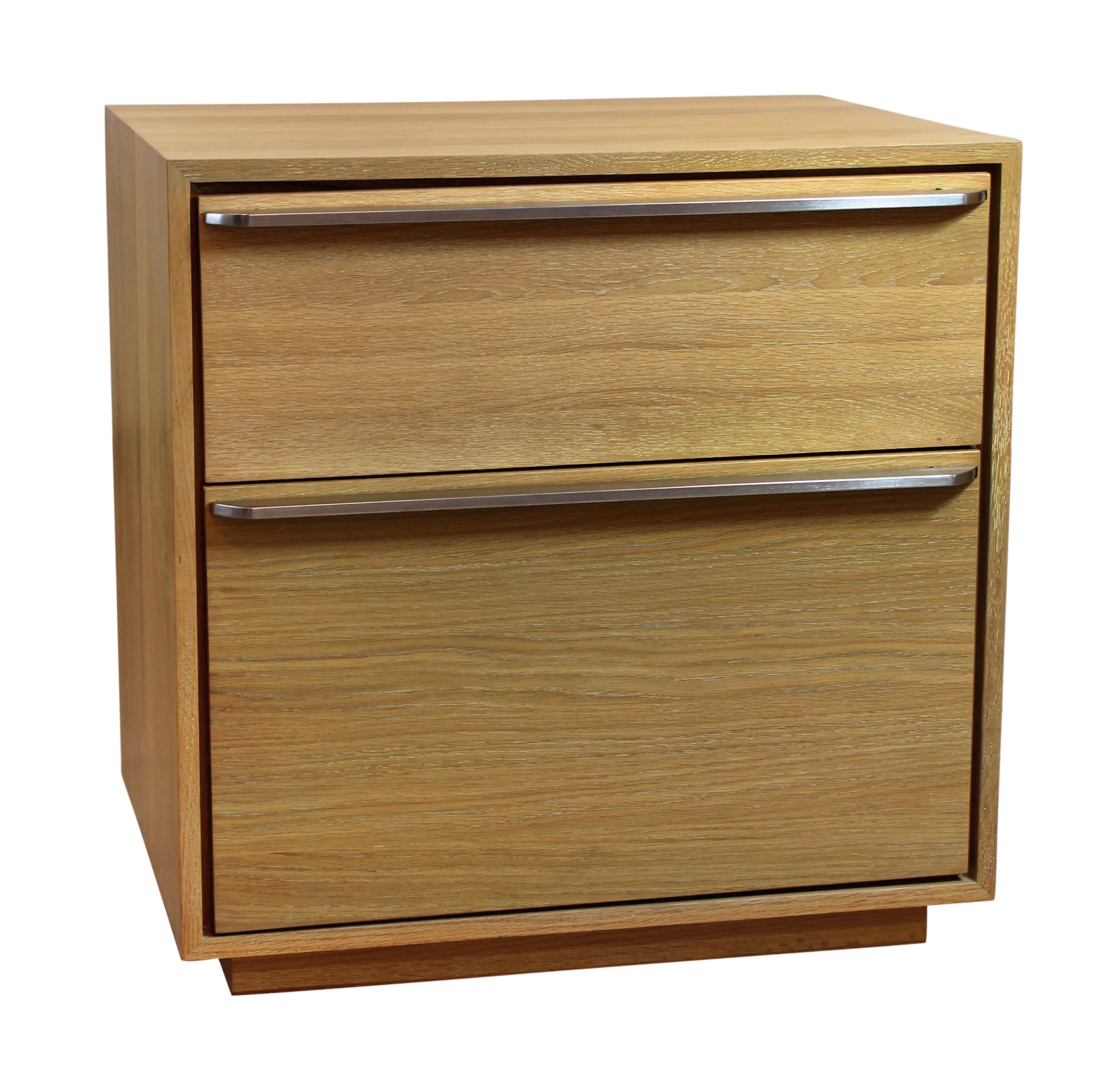 Riviera Large 2-Drawer Oak Nightstand - Natural - Image 2