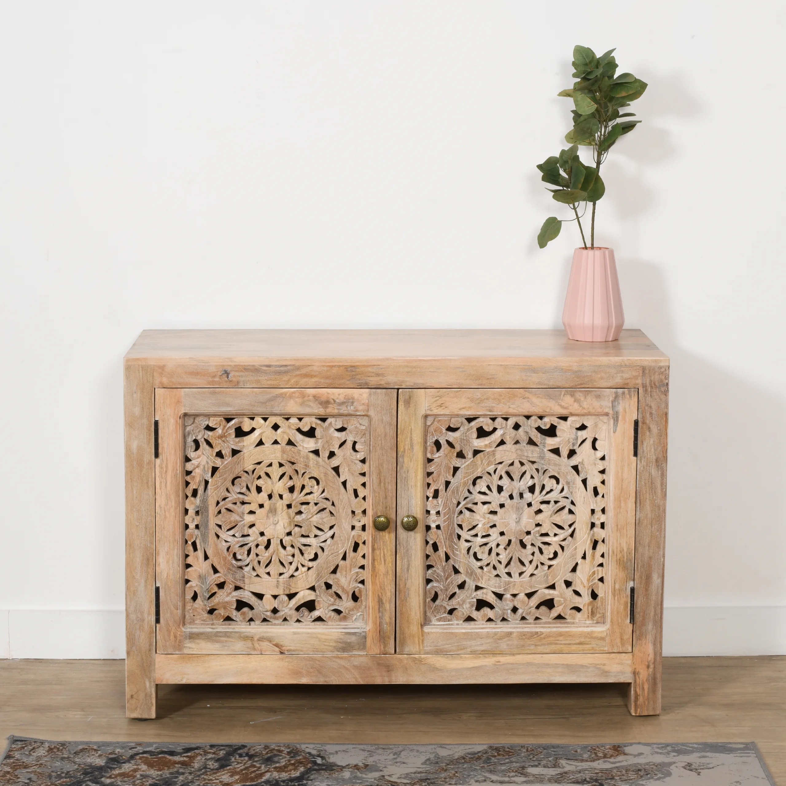 Weatherly 2-Door Cabinet - Natural - Image 6