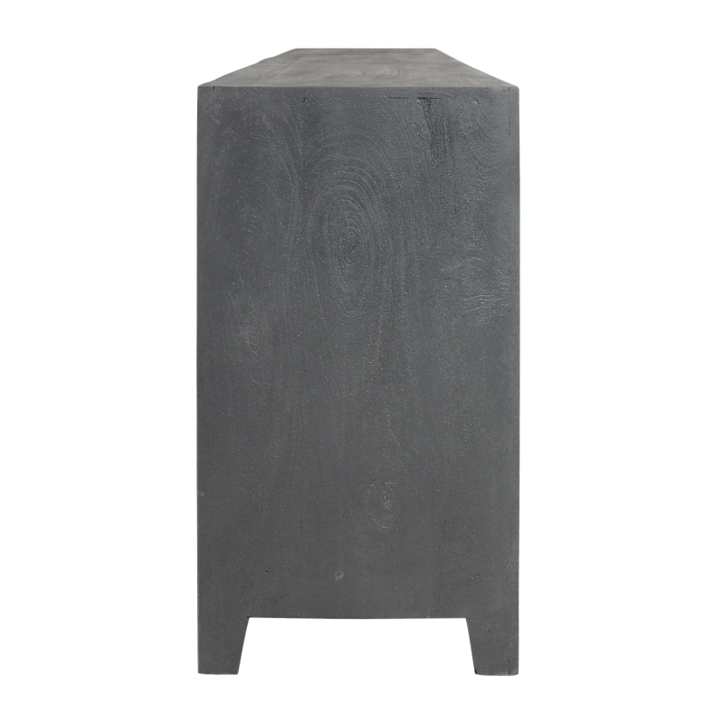 Weatherly 4-Door Media Cabinet - Gray - Image 6
