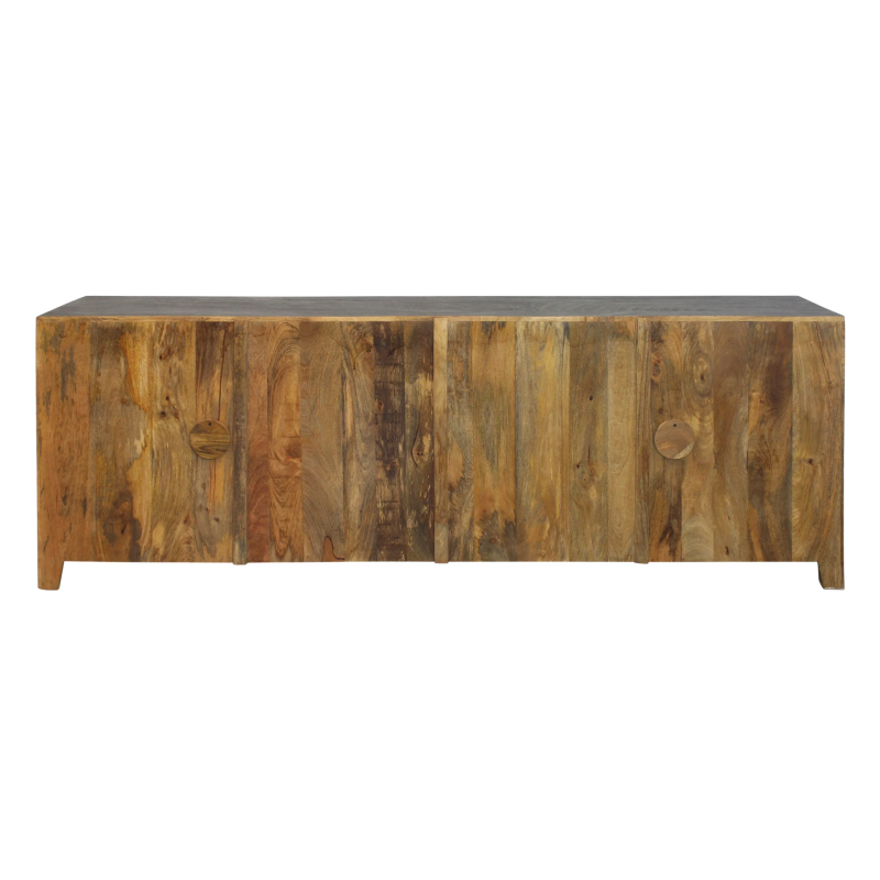 Weatherly 4-Door Media Cabinet - Gray - Image 8