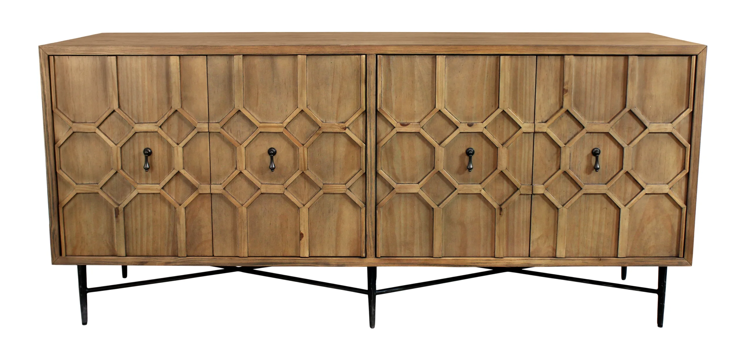 Sandhurst 4-Door Sideboard - Natural