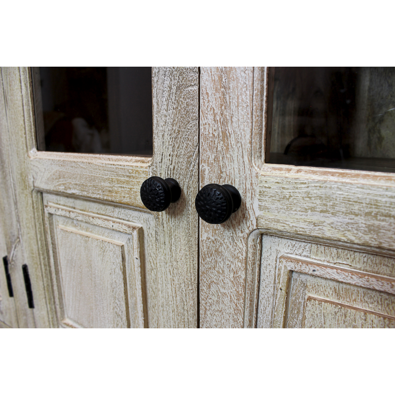 Lorient 4-Door Glass Sideboard - Sand Natural - Image 5