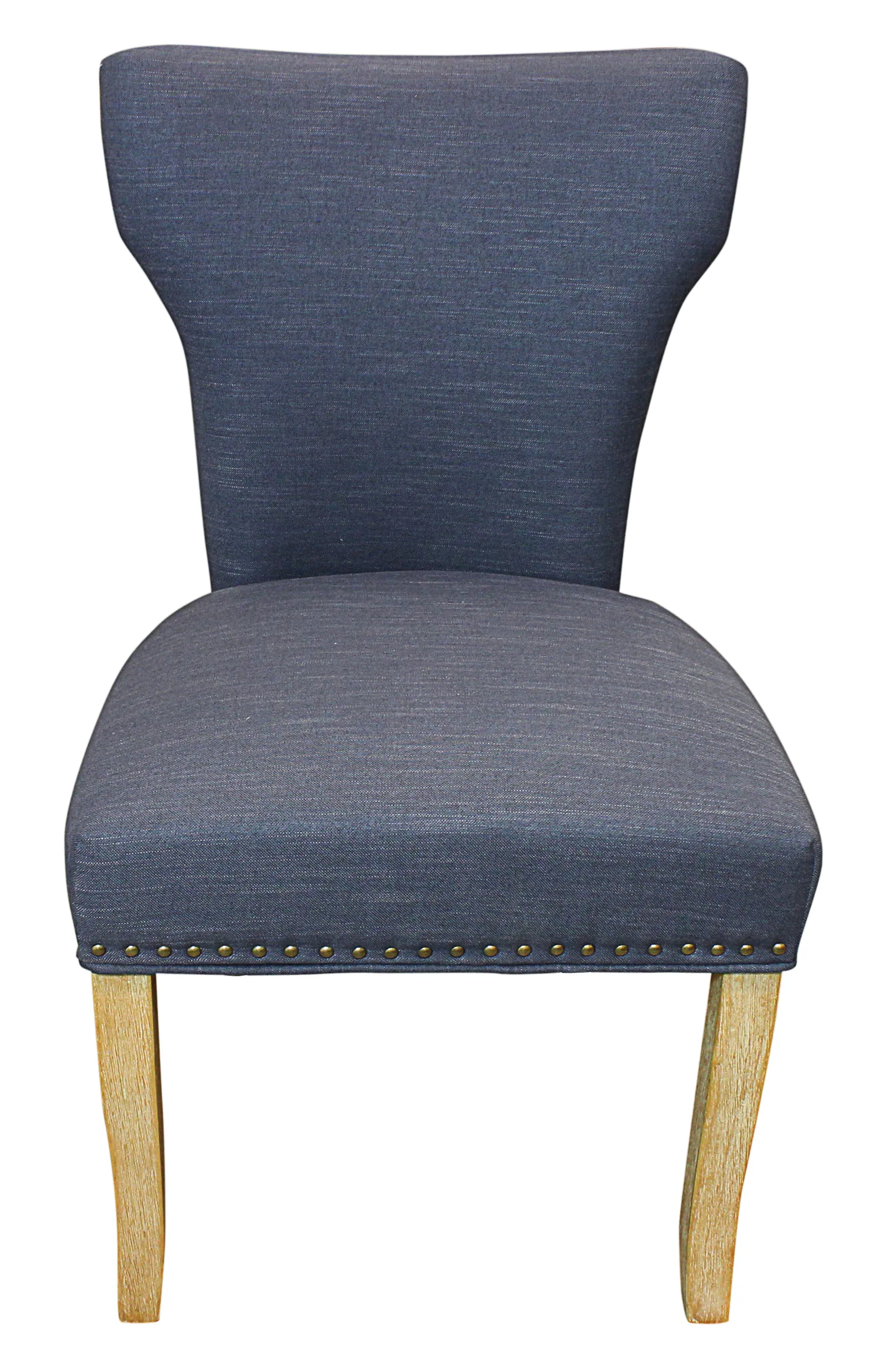 Howell Linen Side Chair 2-Piece Set - Blue - Image 2