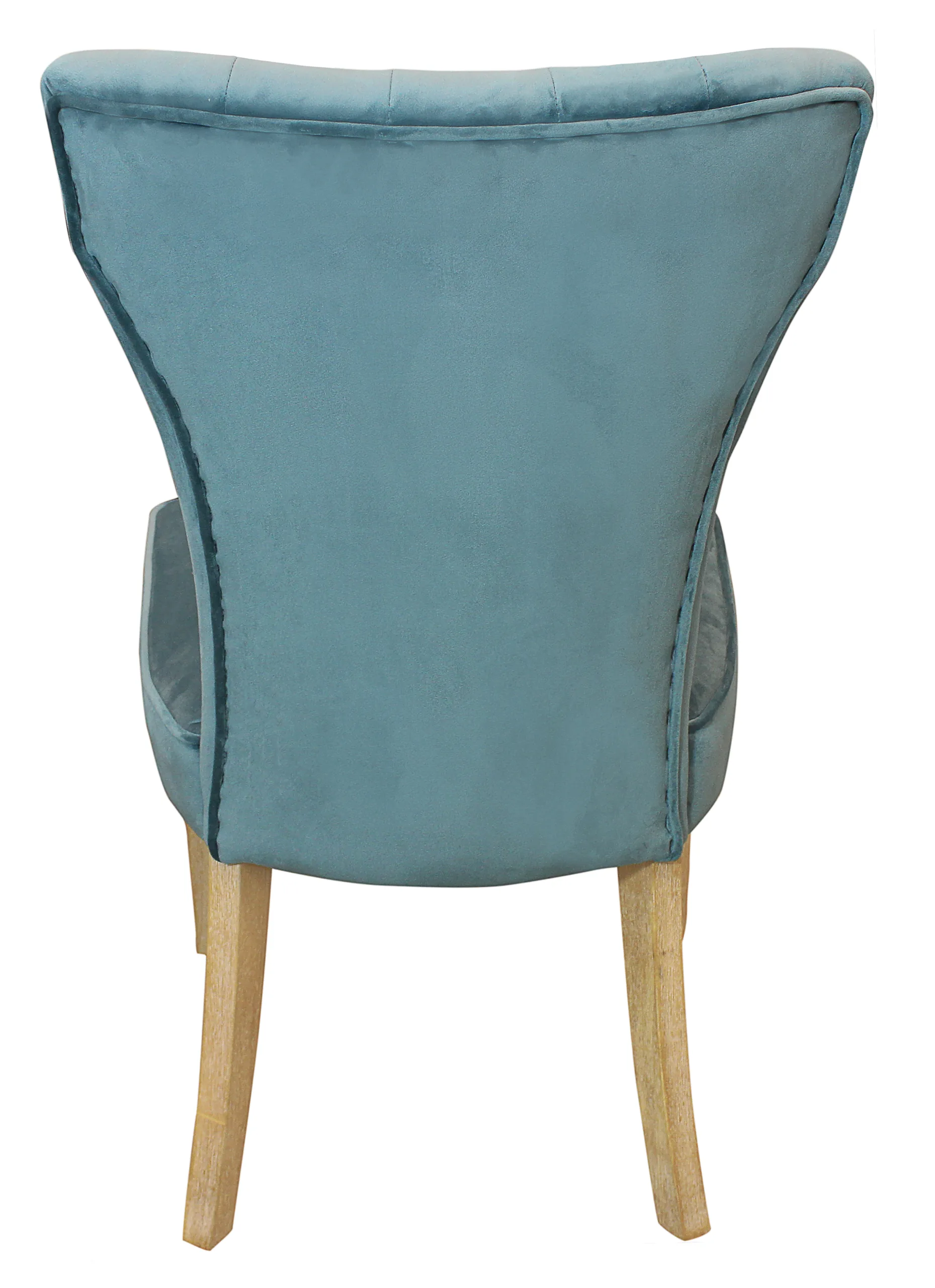 Clive Velvet Side Chair 2-Piece Set - Teal - Image 4