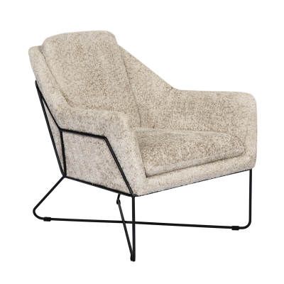 Edith Lounge Chair - Beige Boucle