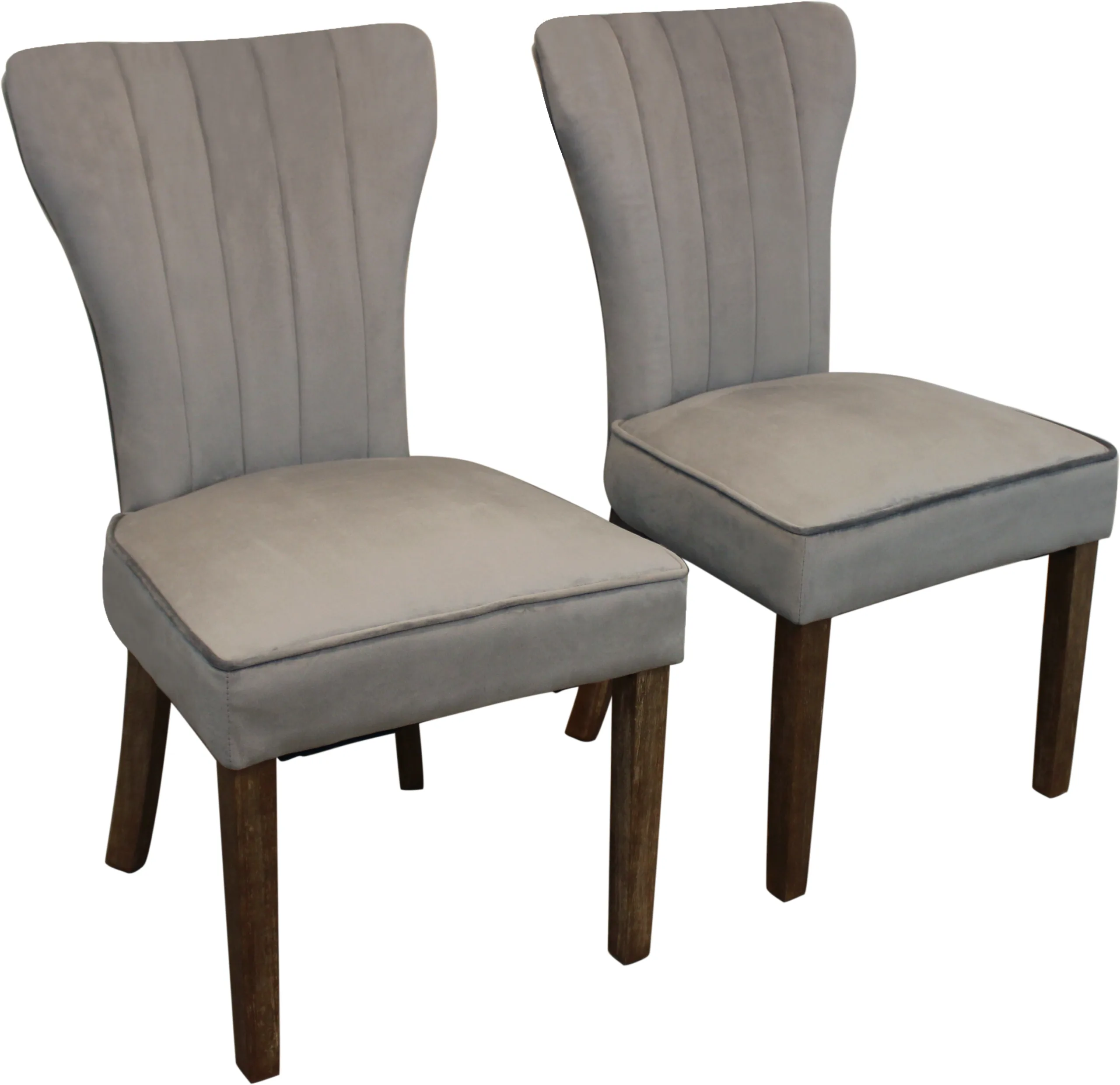 Damian 9-Piece Dining Set with 8 Clive Velvet Chairs - Mink - Image 2