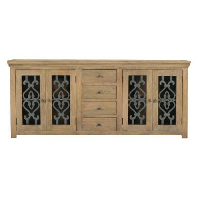 Haig 4-Door 4-Drawer Sideboard - Distressed Natural