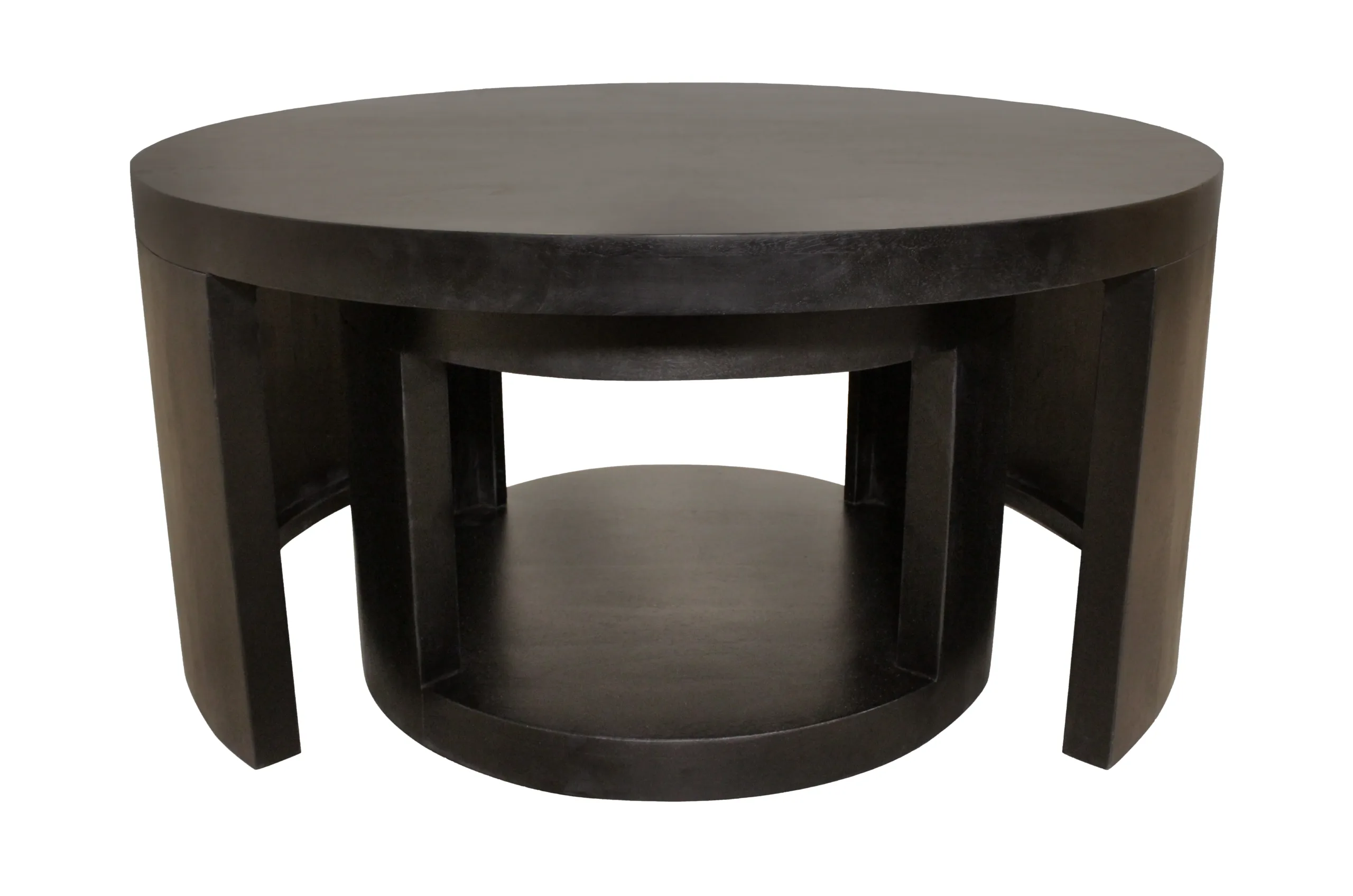 Molly Nesting Cocktail Table 2-Piece Set - Natural Black - Image 3