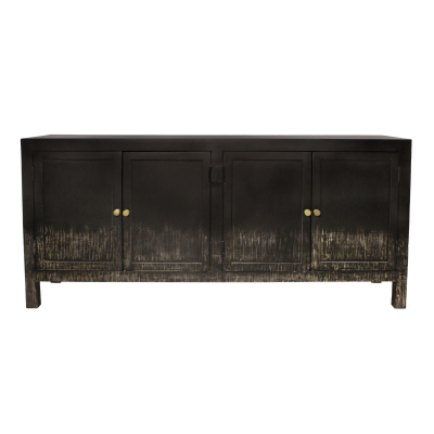 Magma 4-Door Sideboard - Distressed Black