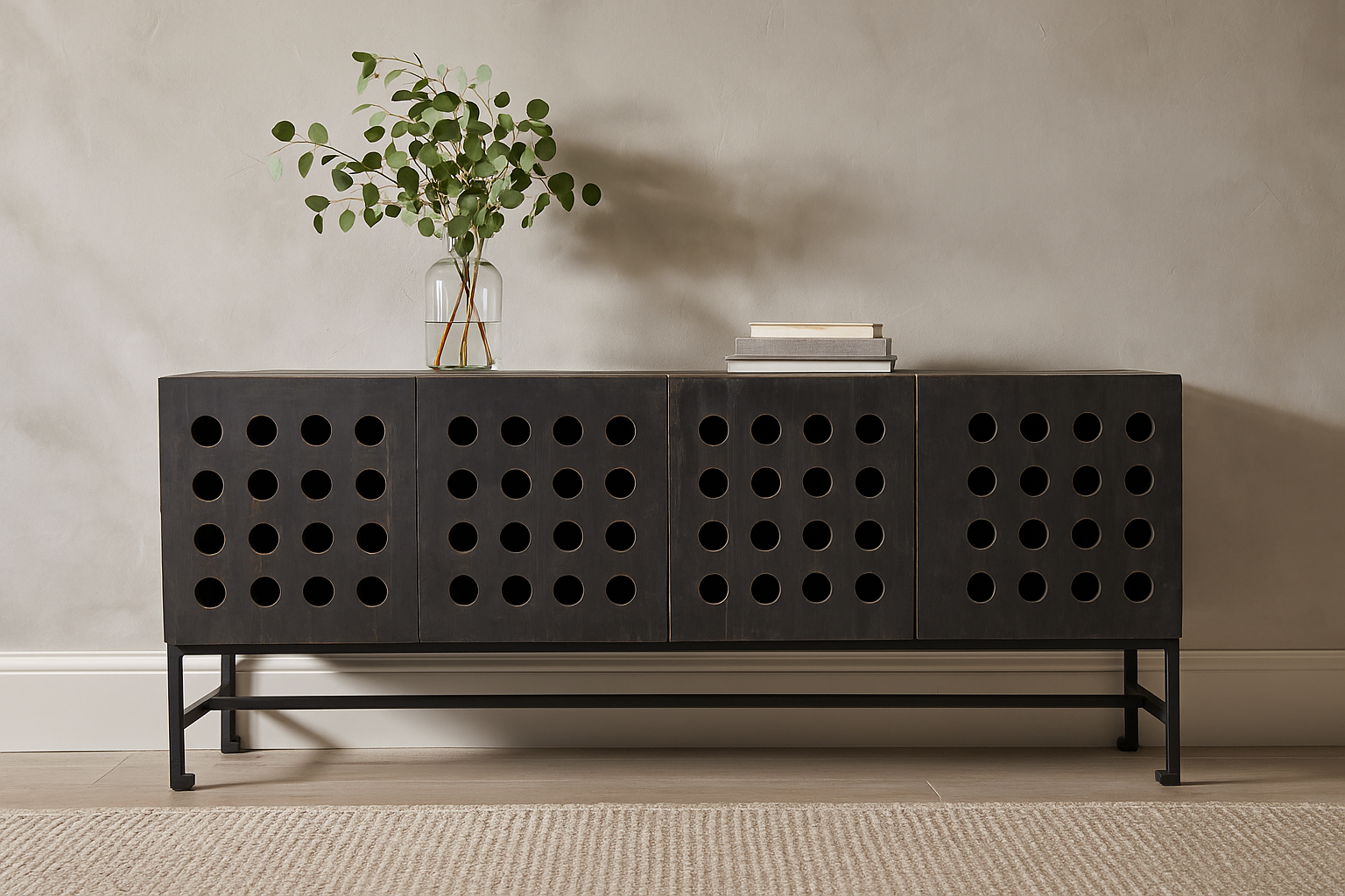 Scrivia Blackwood 4-Door Sideboard - Image 3