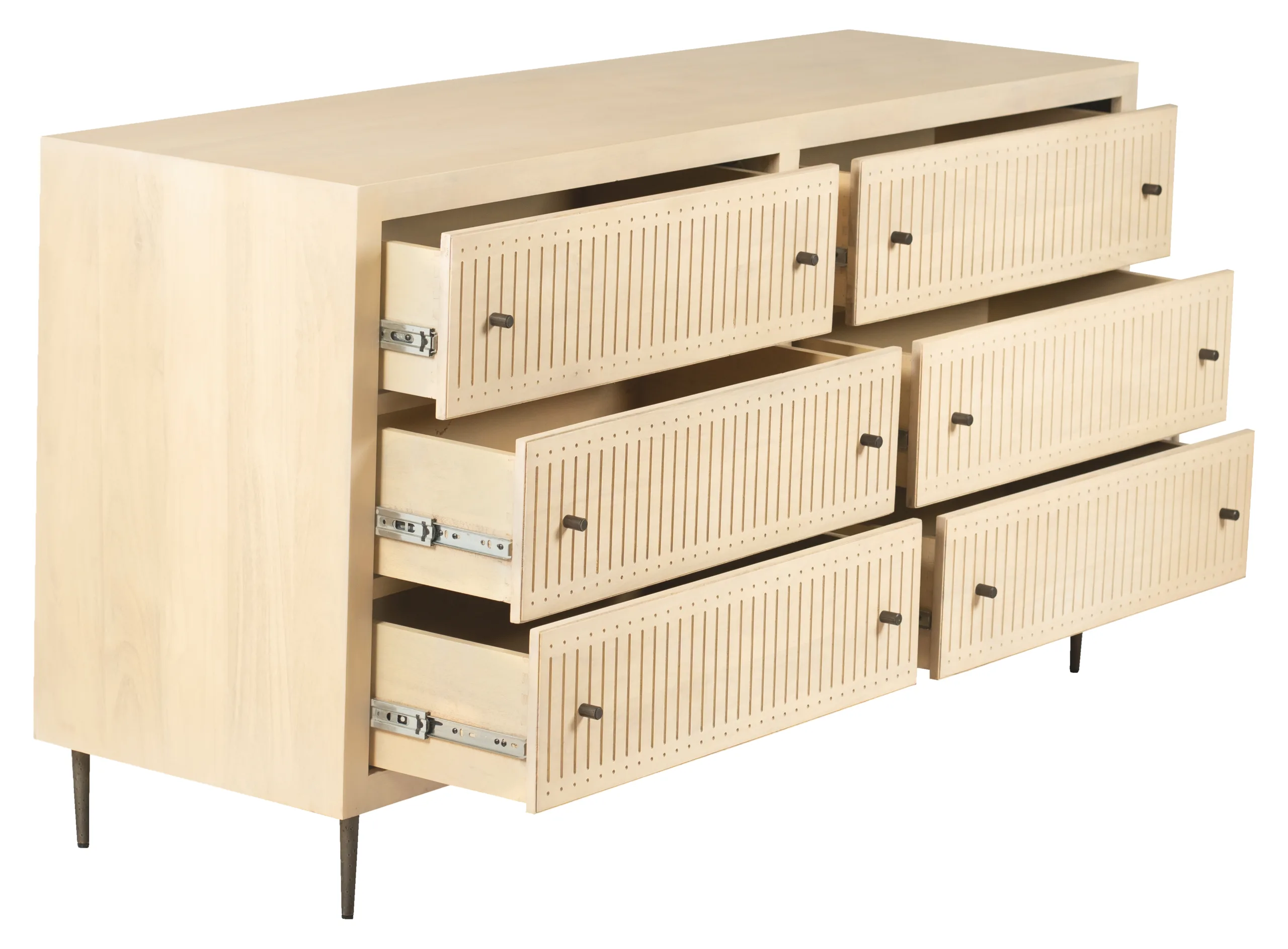 Saeger 6-Drawer Dresser - Aged Natural - Image 3
