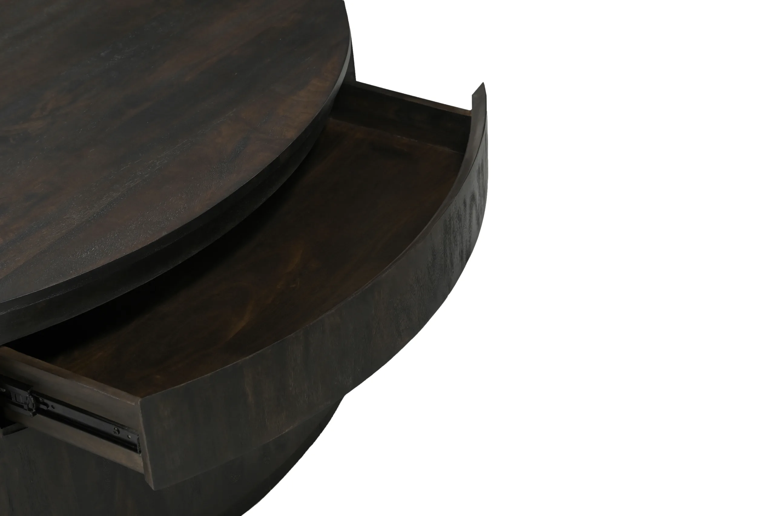 Sedona Round 2-Drawer Cocktail Table - Barista Brown - Image 5