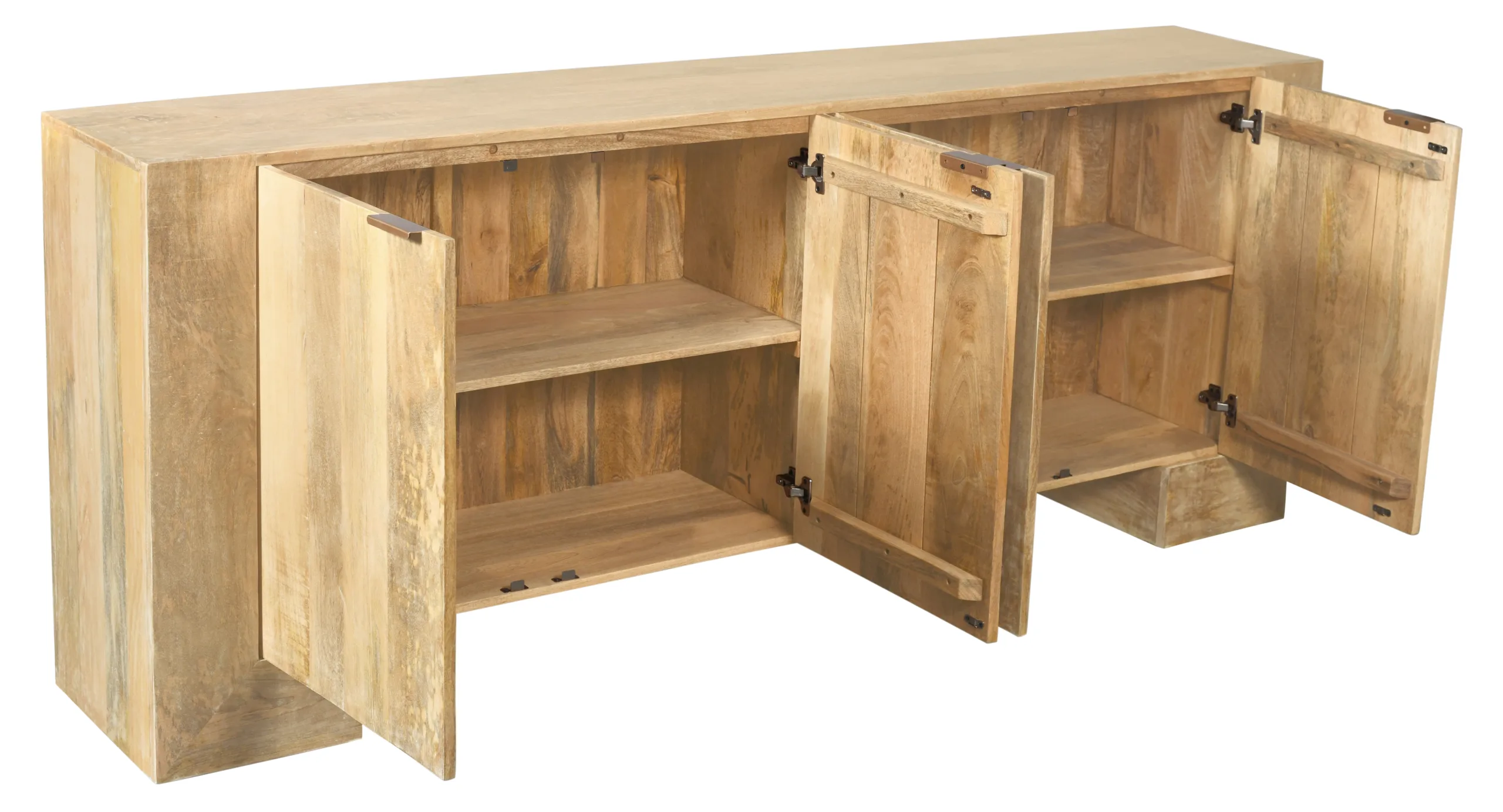 Galanis 4-Door Sideboard - Natural - Image 4