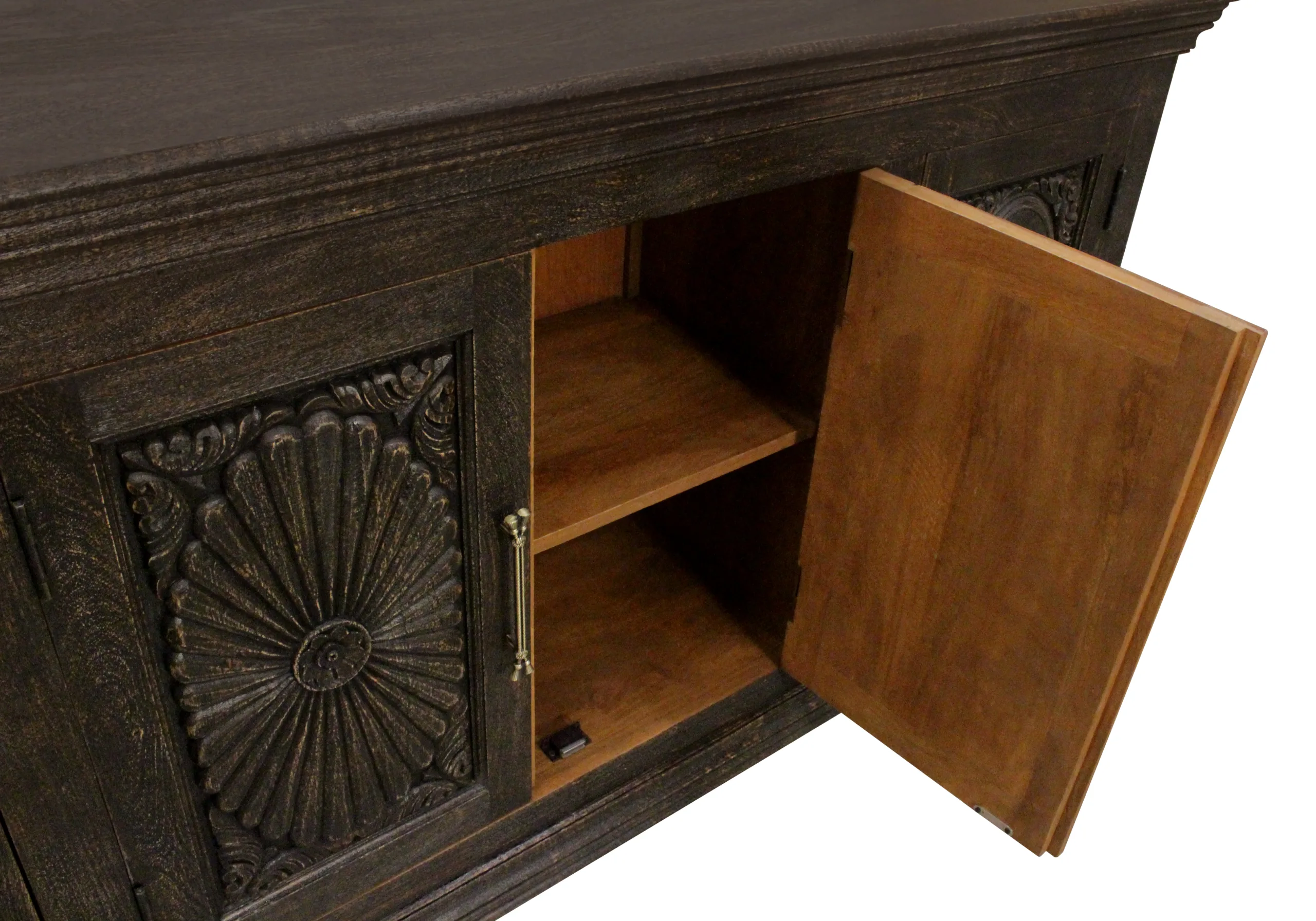 Adana 4-Door Sideboard - Antique Black - Image 6