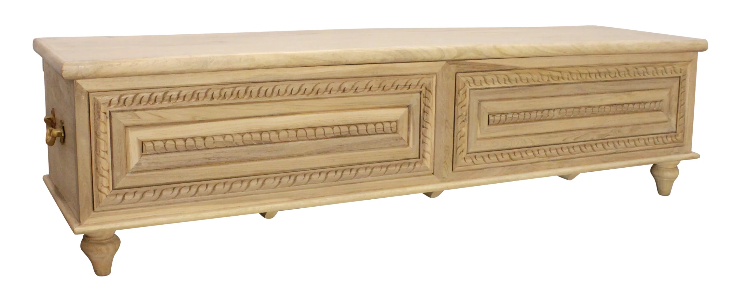 Noel 71" Storage Bench - Distressed White - Image 2