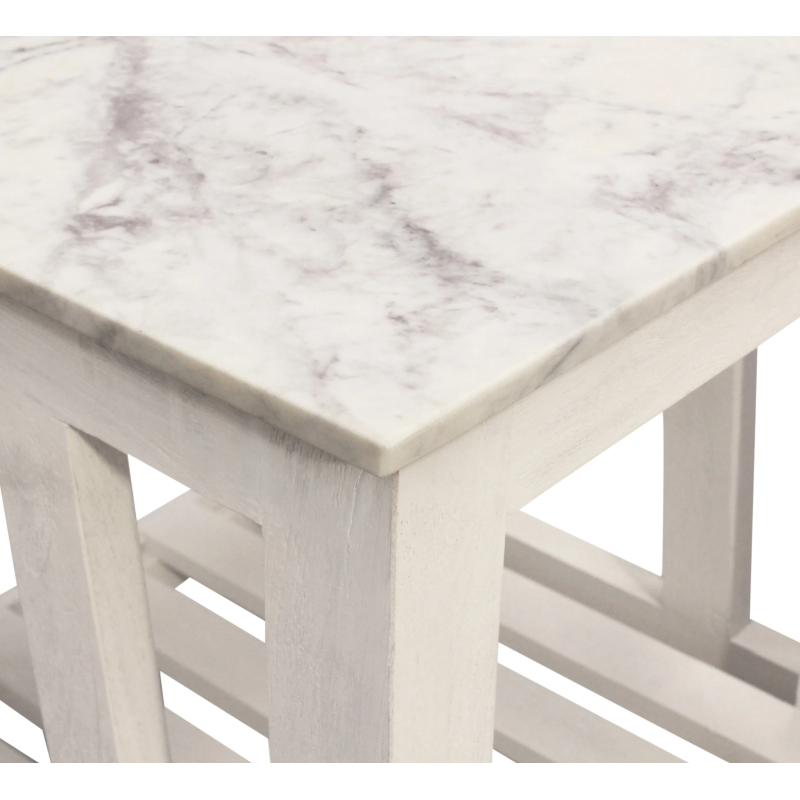 Baja Marble Side Table - Sur Tone - Image 4