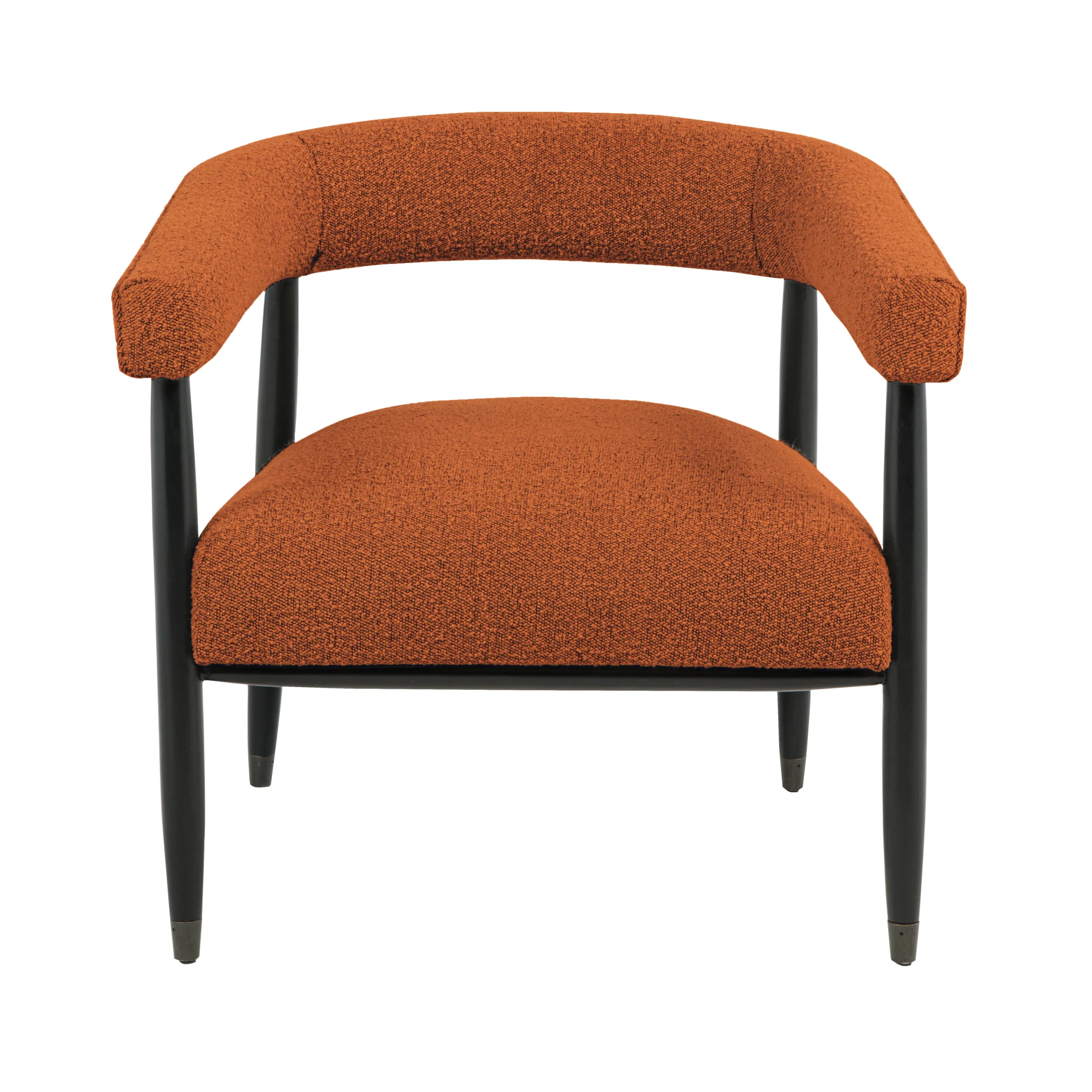 Quincey Arm Chair - Rust Boucle - Image 3