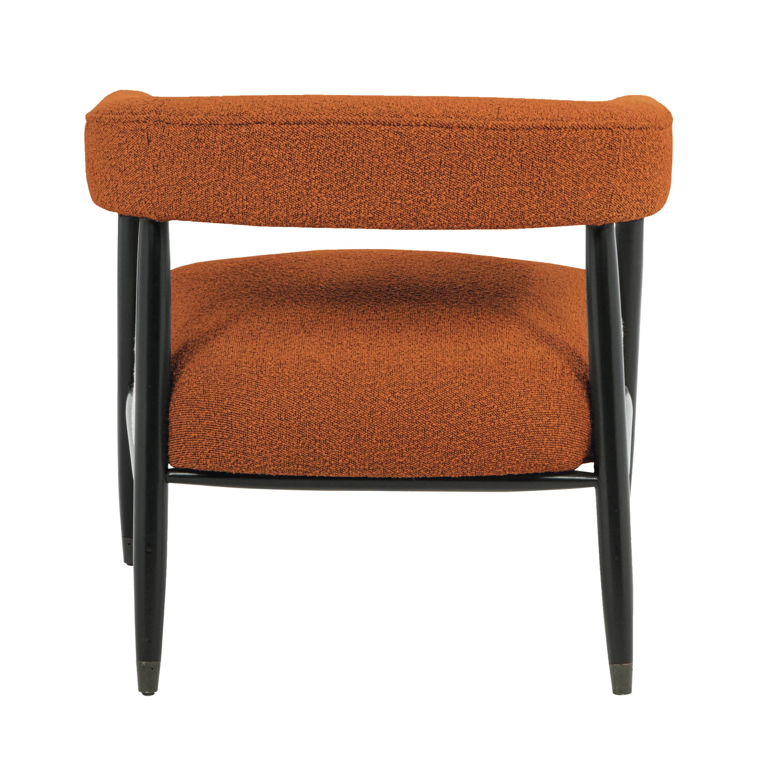 Quincey Arm Chair - Rust Boucle - Image 6