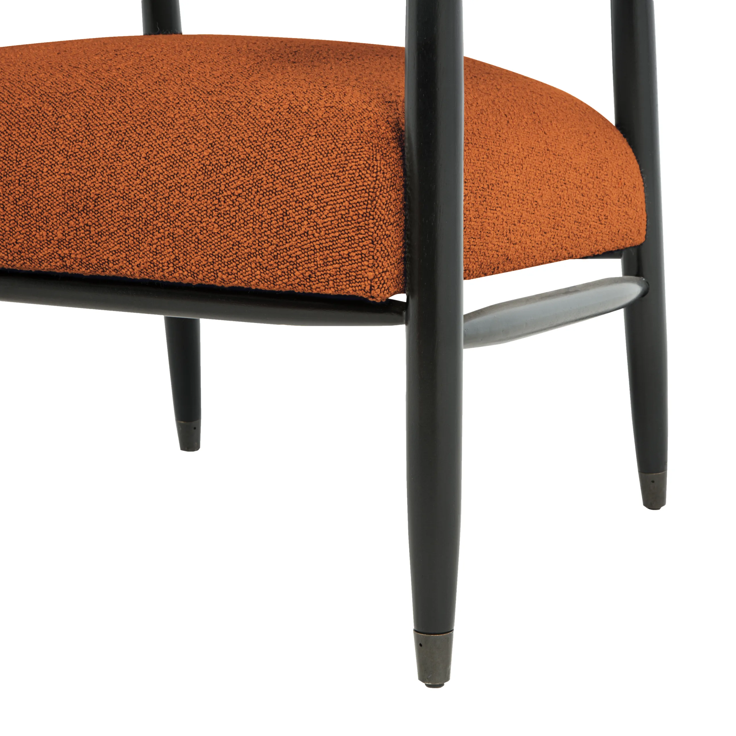 Quincey Arm Chair - Rust Boucle - Image 9