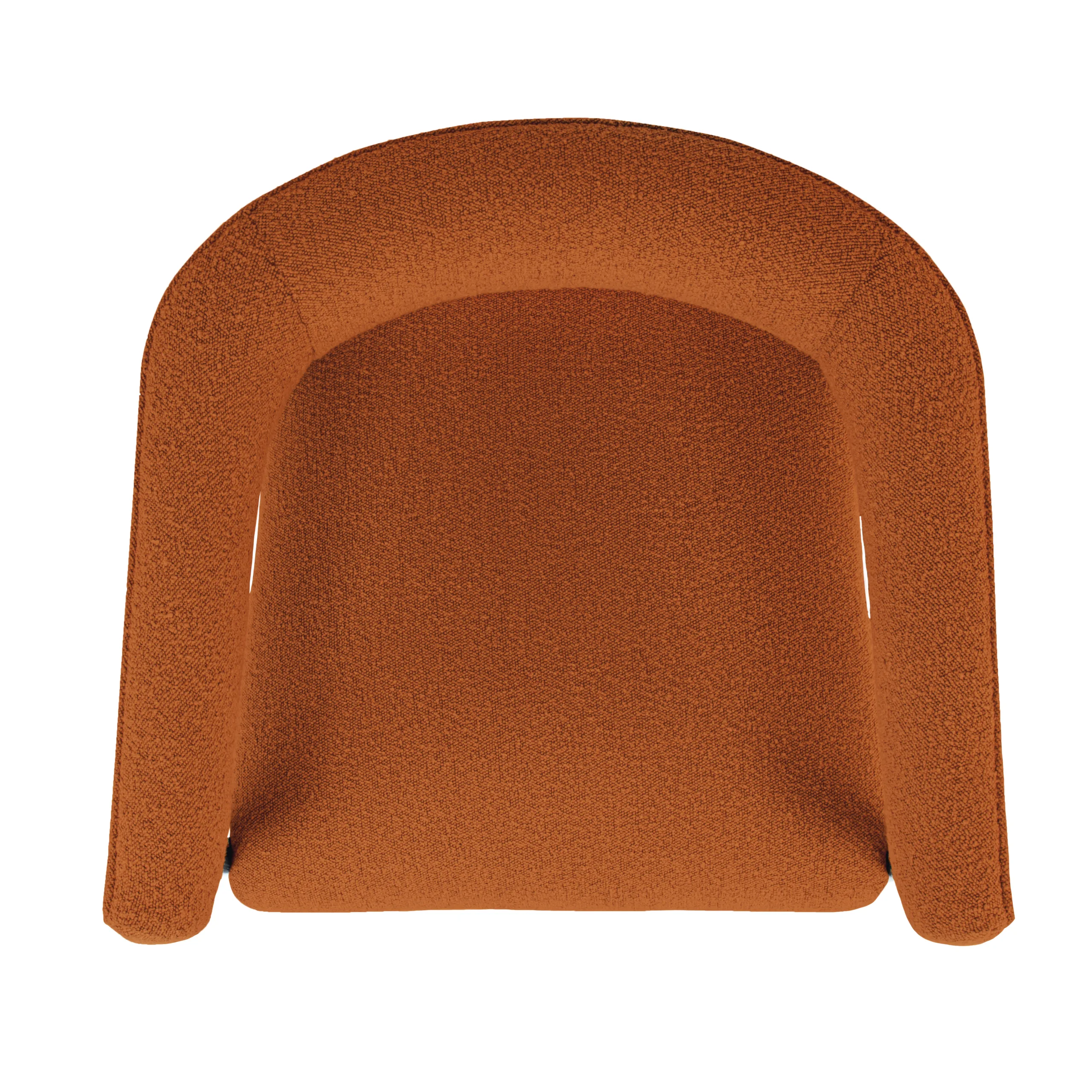 Quincey Arm Chair - Rust Boucle - Image 10