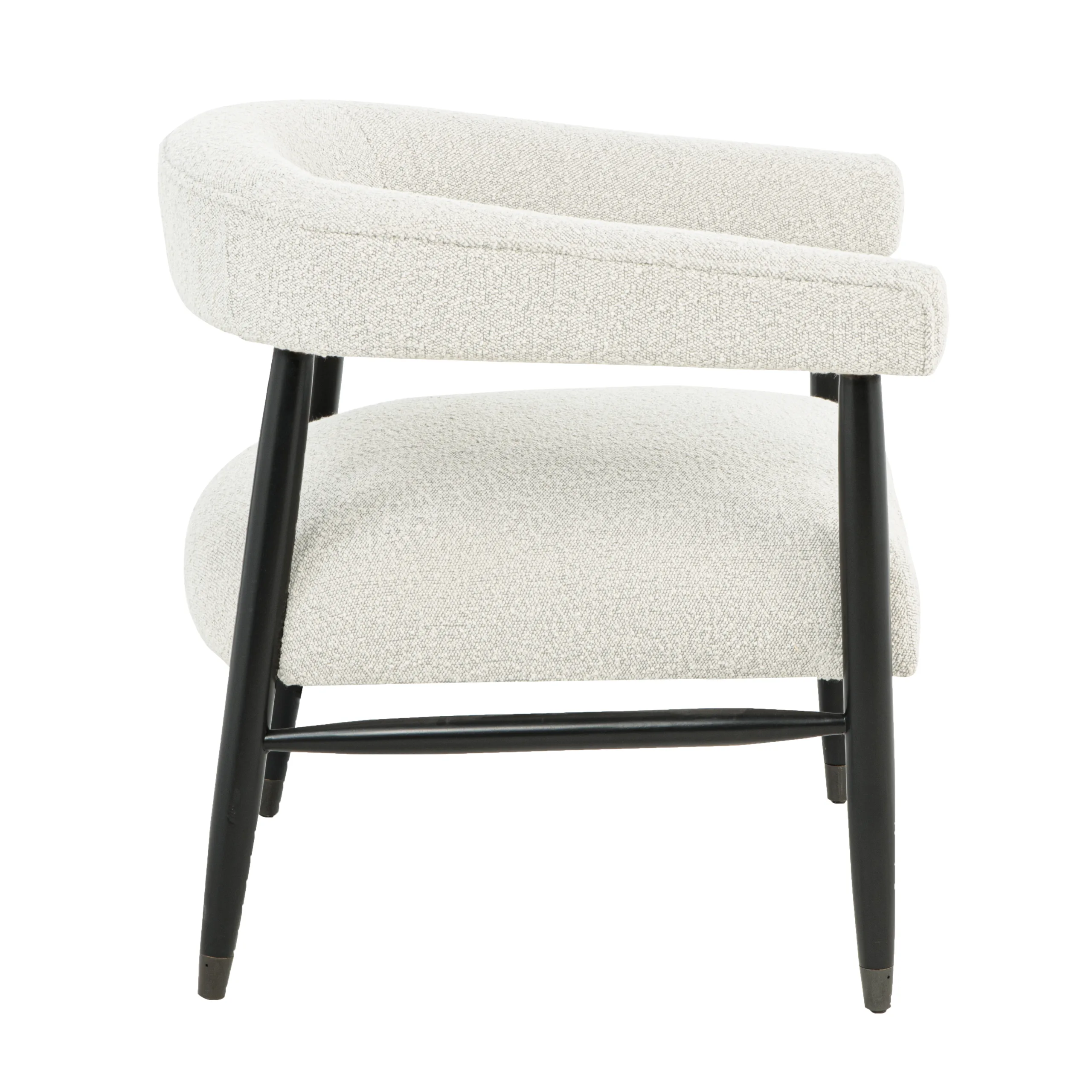 Quincey Arm Chair - Ivory Boucle - Image 4