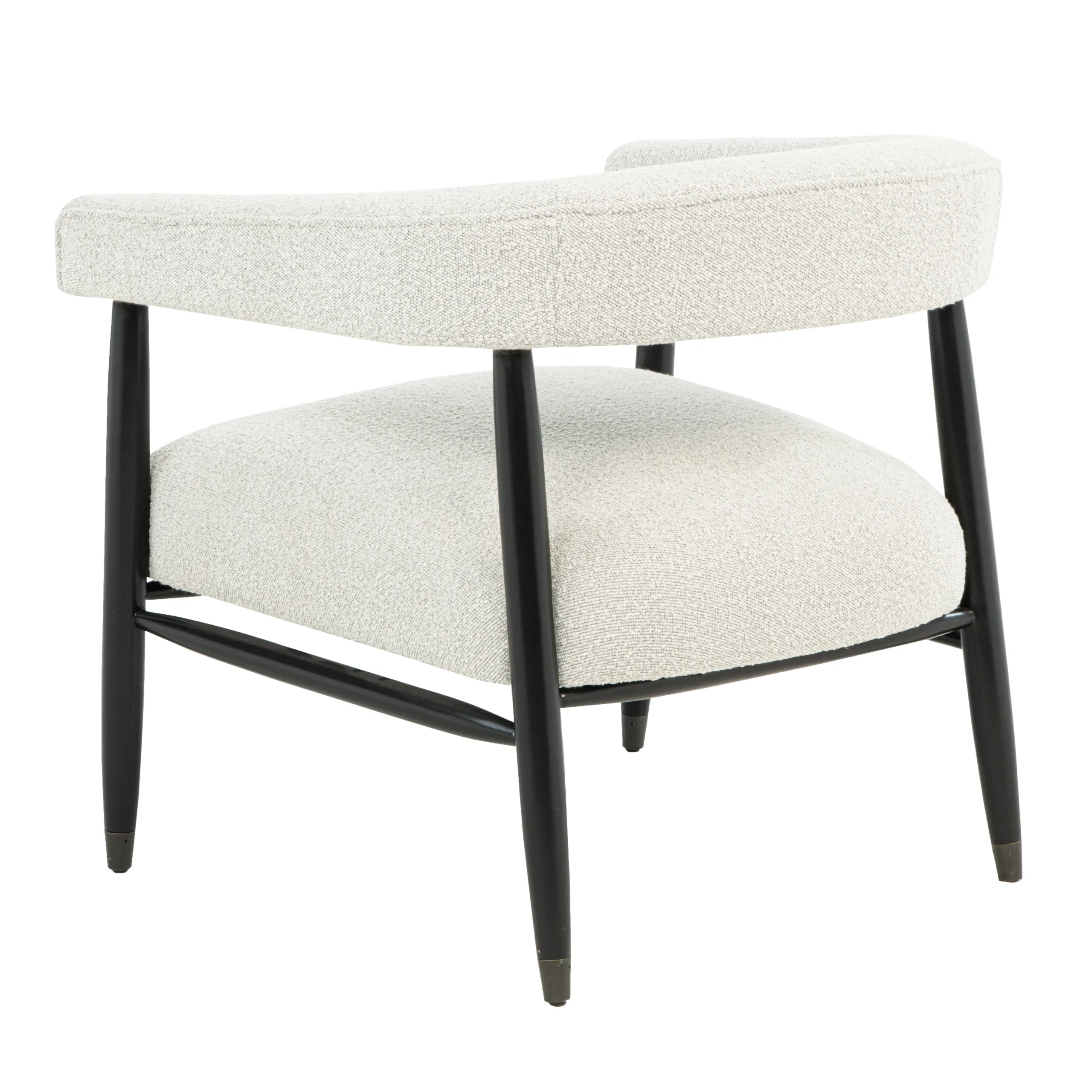 Quincey Arm Chair - Ivory Boucle - Image 5