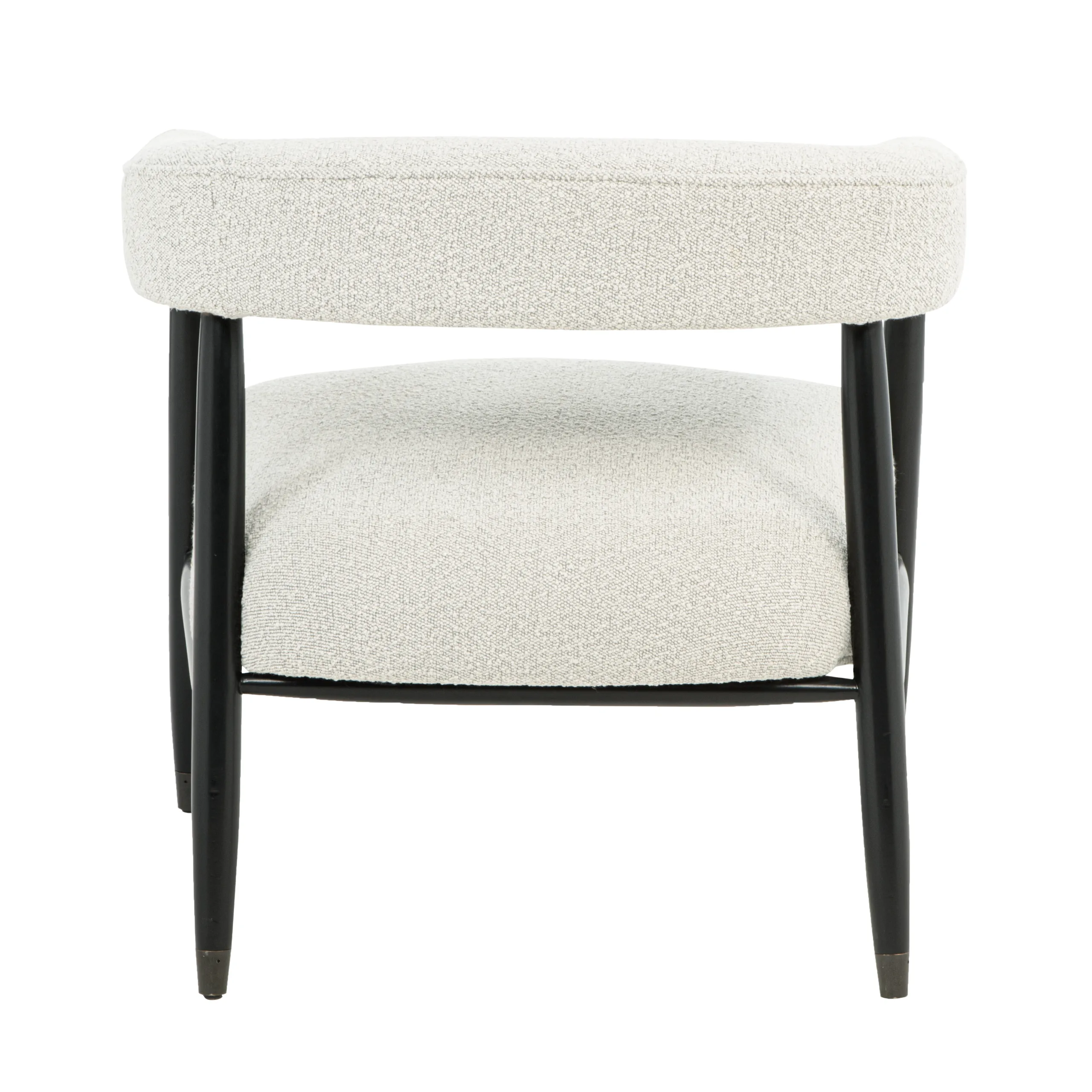 Quincey Arm Chair - Ivory Boucle - Image 6