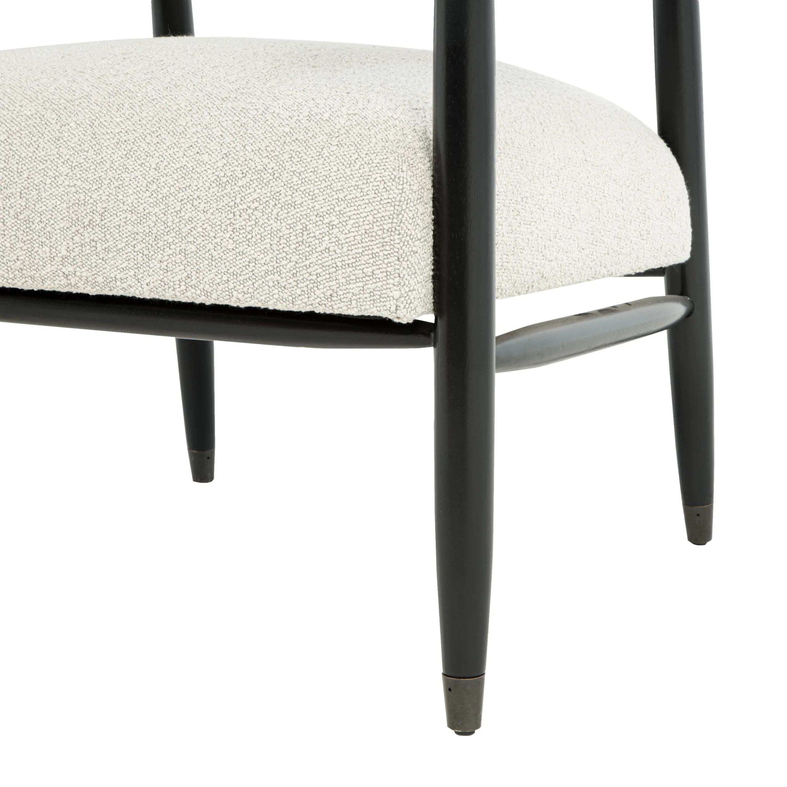 Quincey Arm Chair - Ivory Boucle - Image 9
