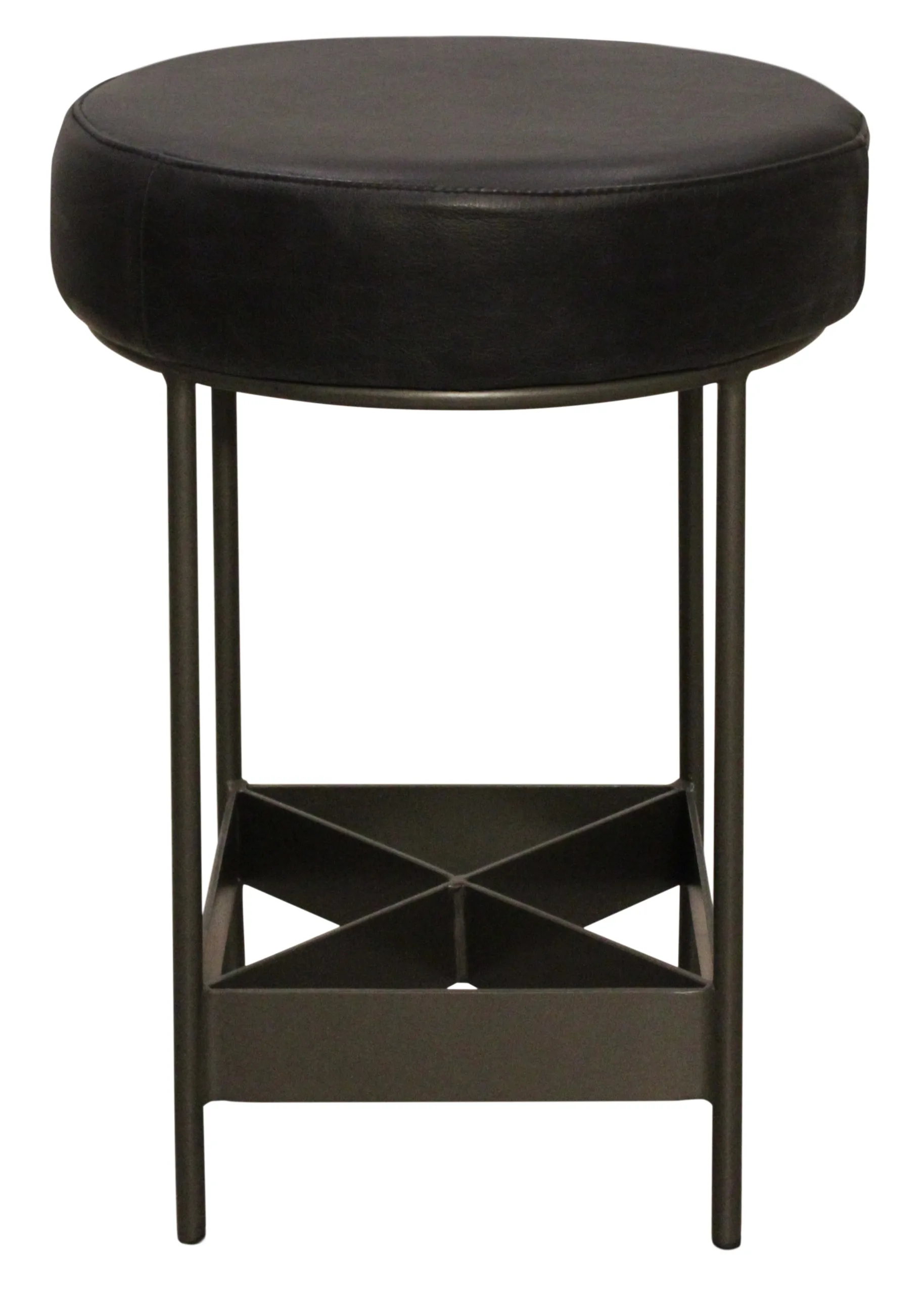 Eby Leather Counter Stool - Antique Black - Image 2