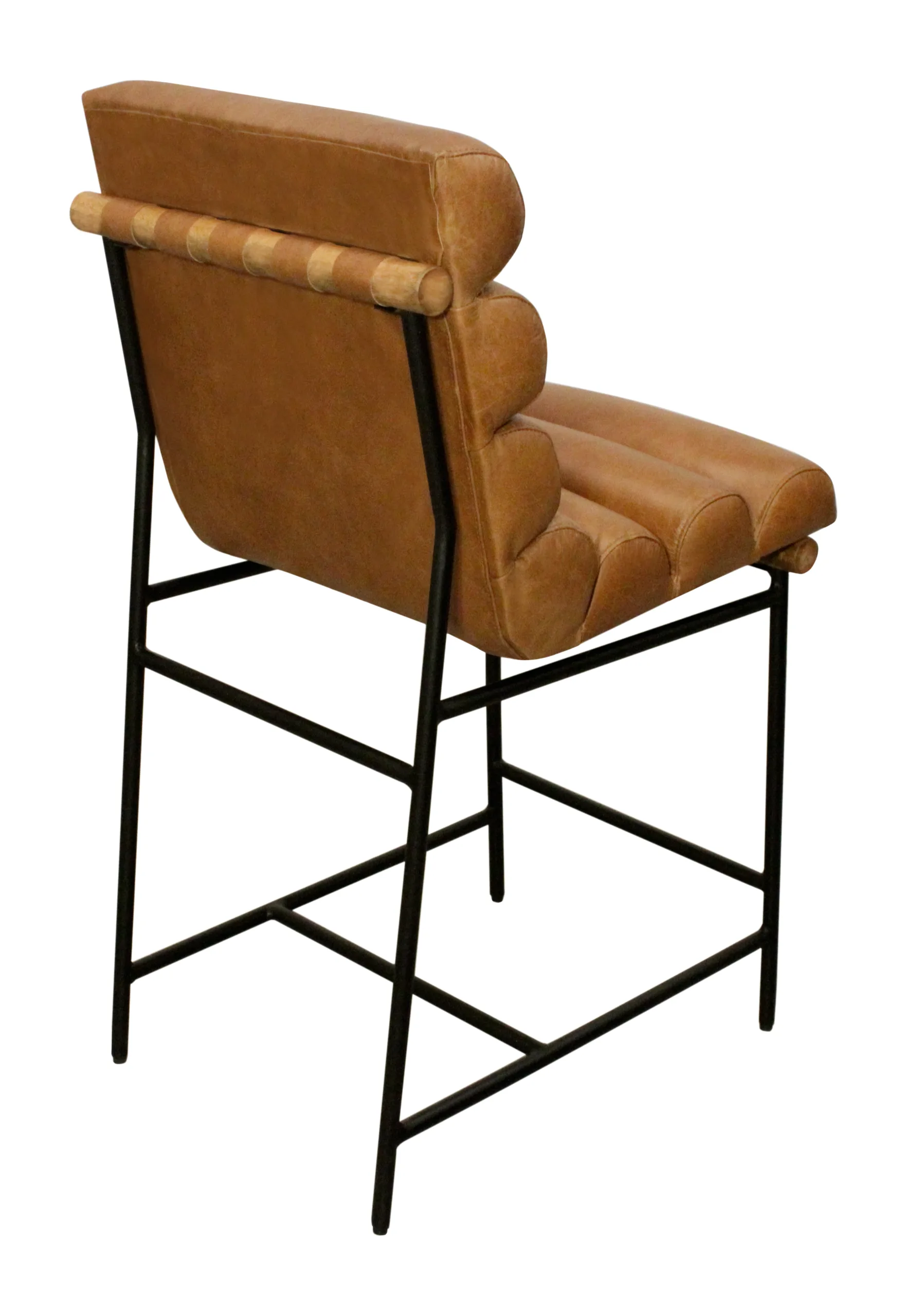 Lee Leather Counter Stool - Tan - Image 7