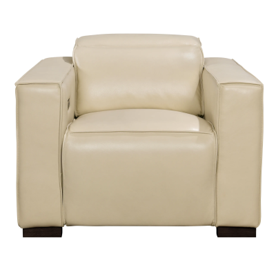 Lincolnshire Reclining Lounge Chair - Beige with Black Legs