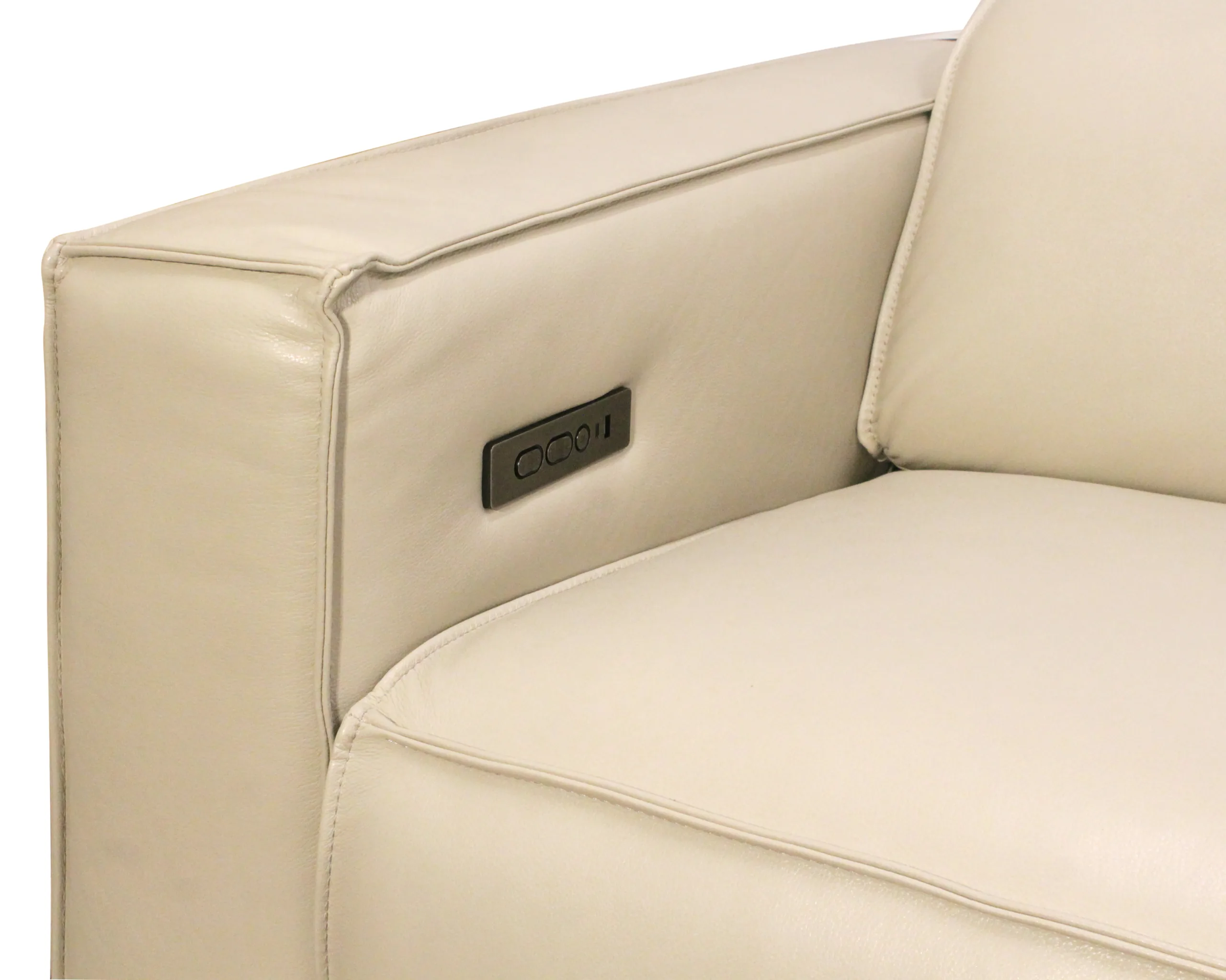 Lincolnshire Reclining Lounge Chair - Beige with Black Legs - Image 9