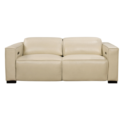 Lincolnshire Reclining Sofa - Beige with Black Legs