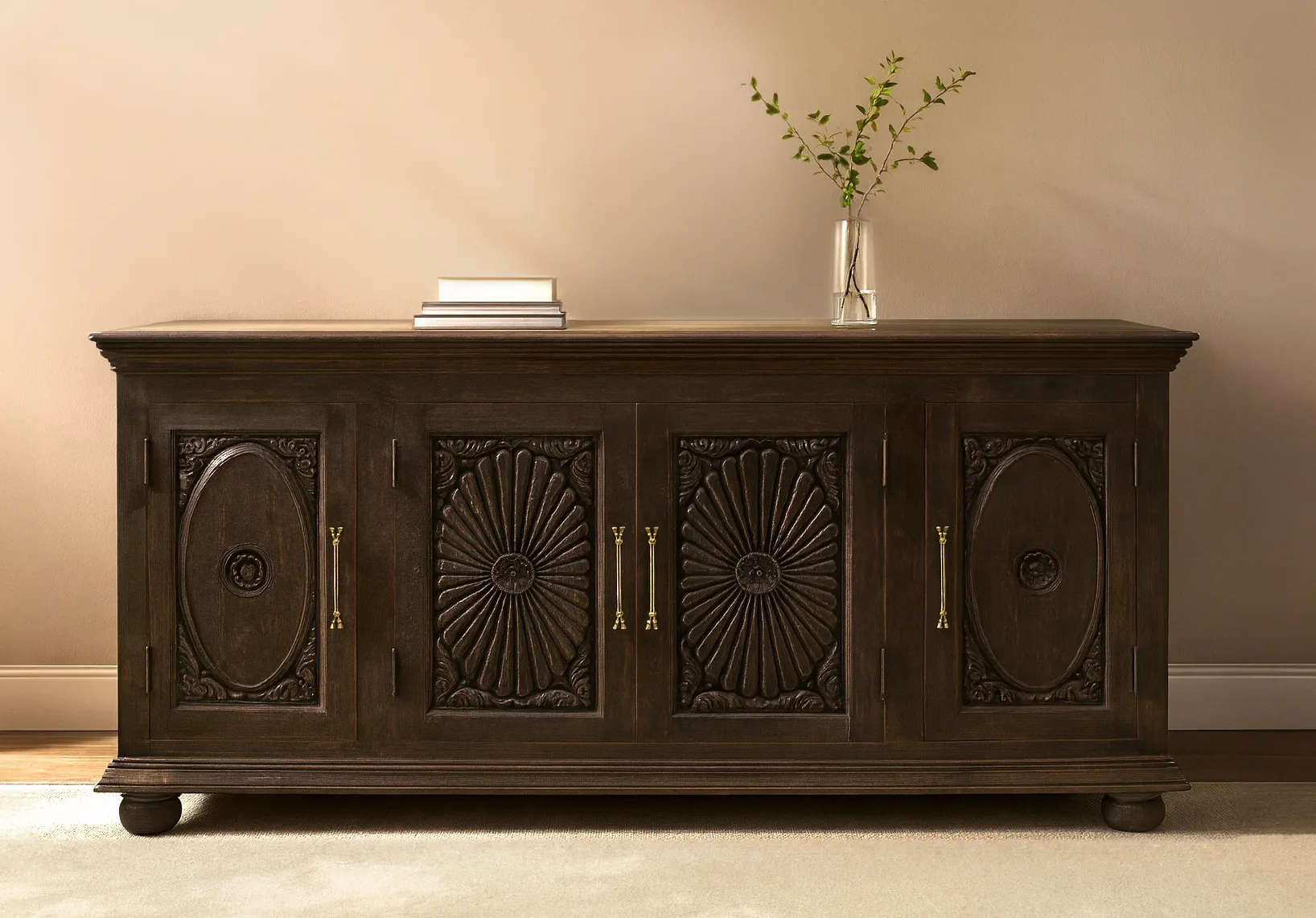 Adana 4-Door Sideboard - Antique Black - Image 2