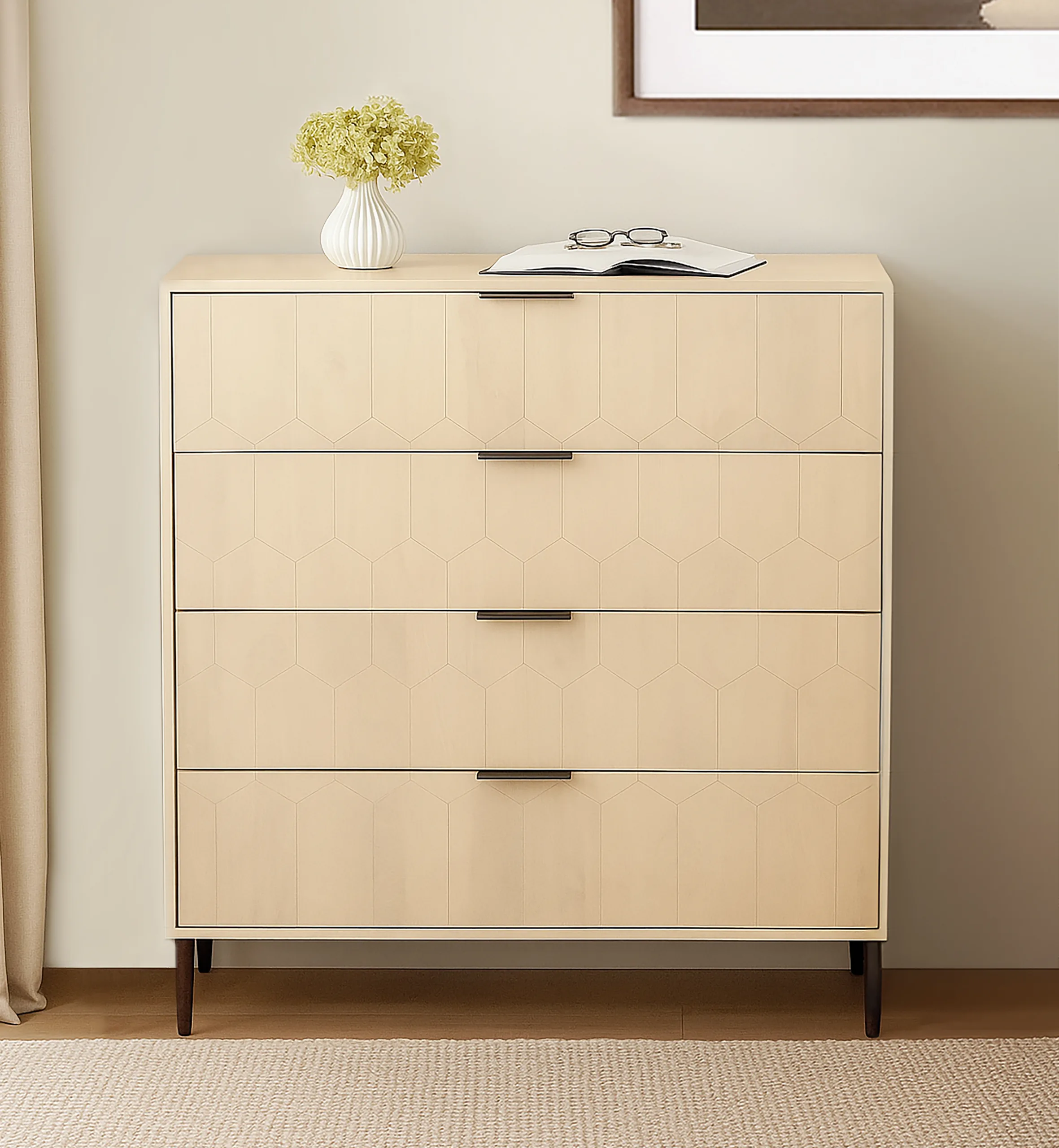 Rae 4-Drawer Chest - Aged Natural - Image 2