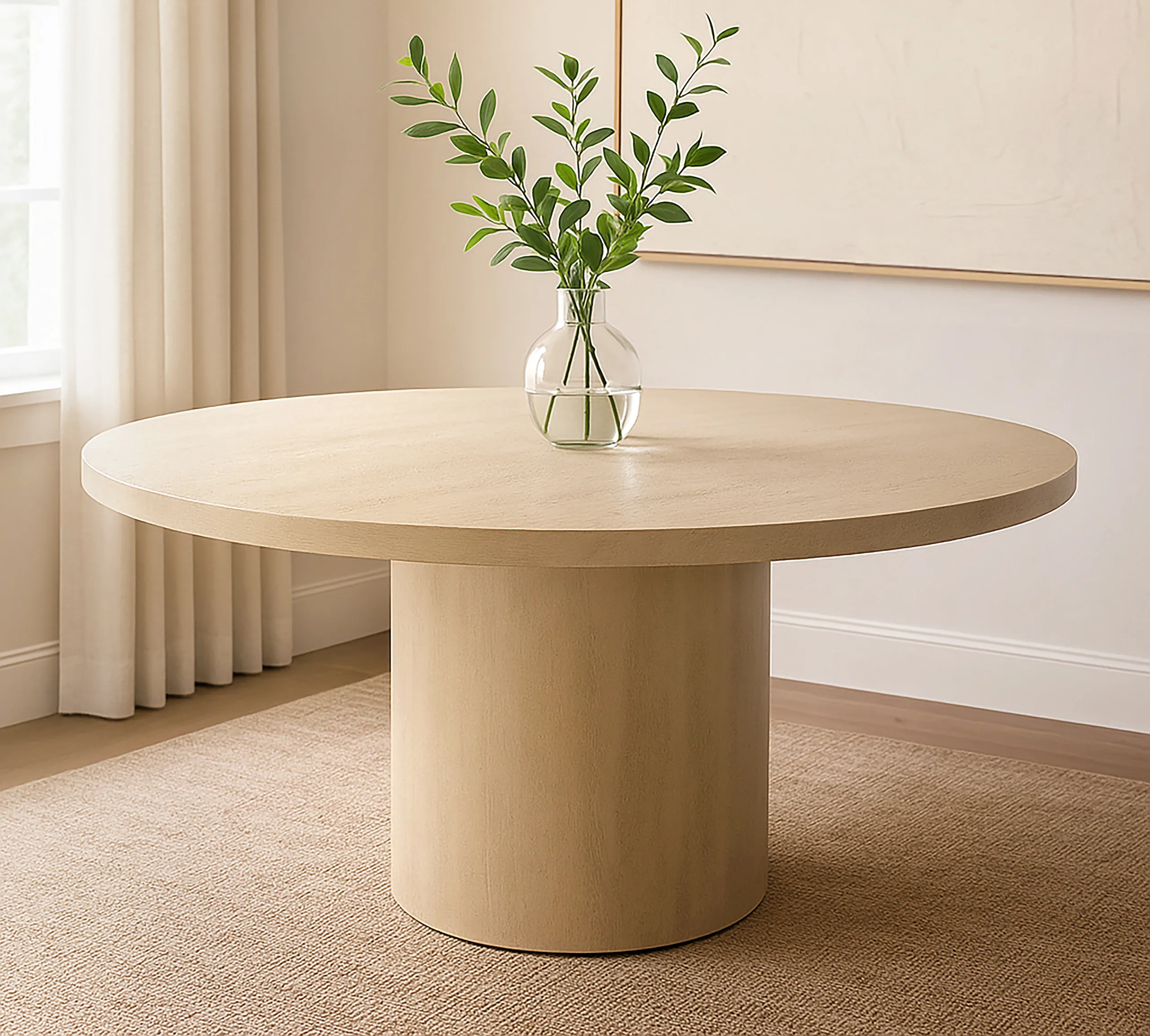 Sedona 60" Round Dining Table - Stone Natural - Image 2
