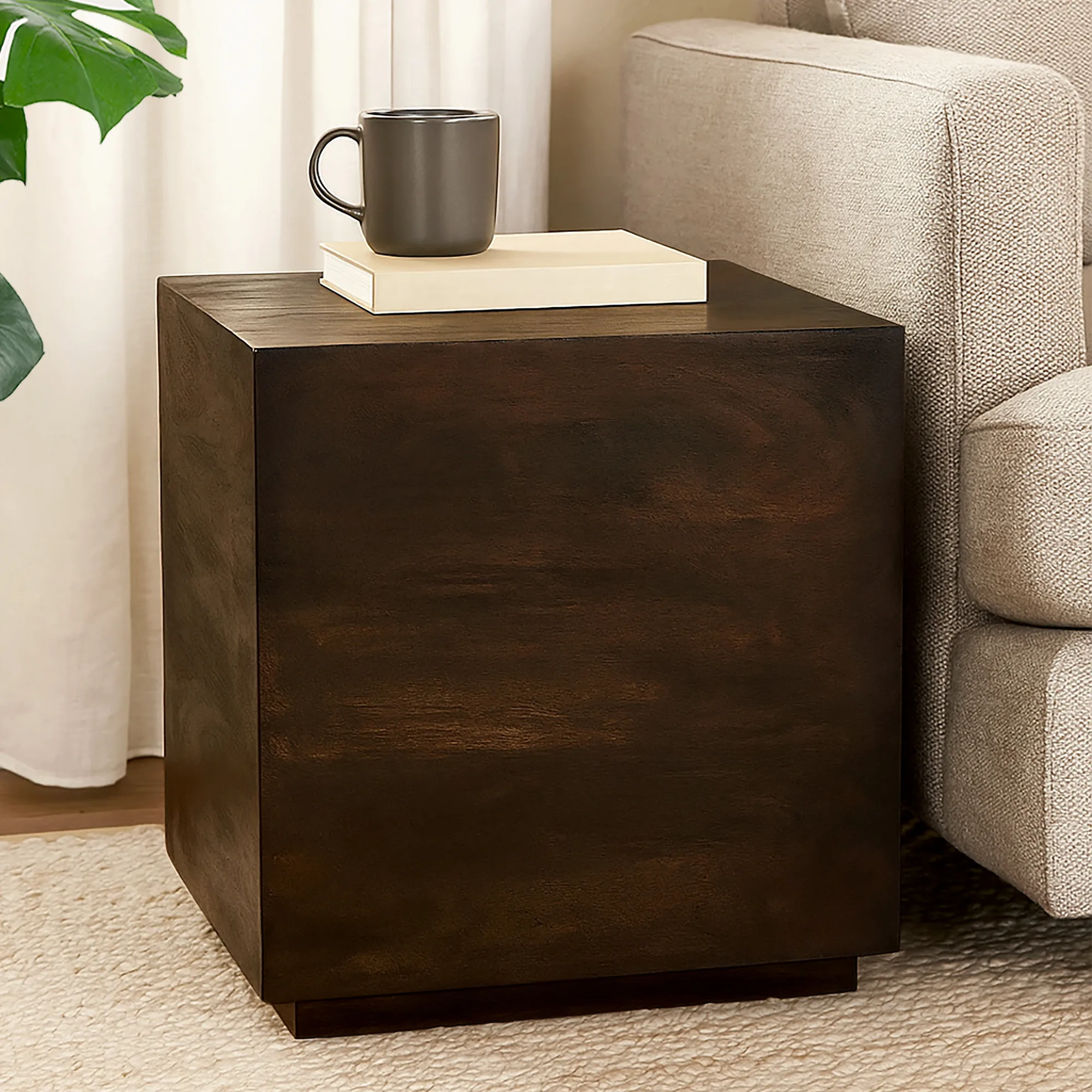 Sedona Square Side Table - Barista Brown - Image 2