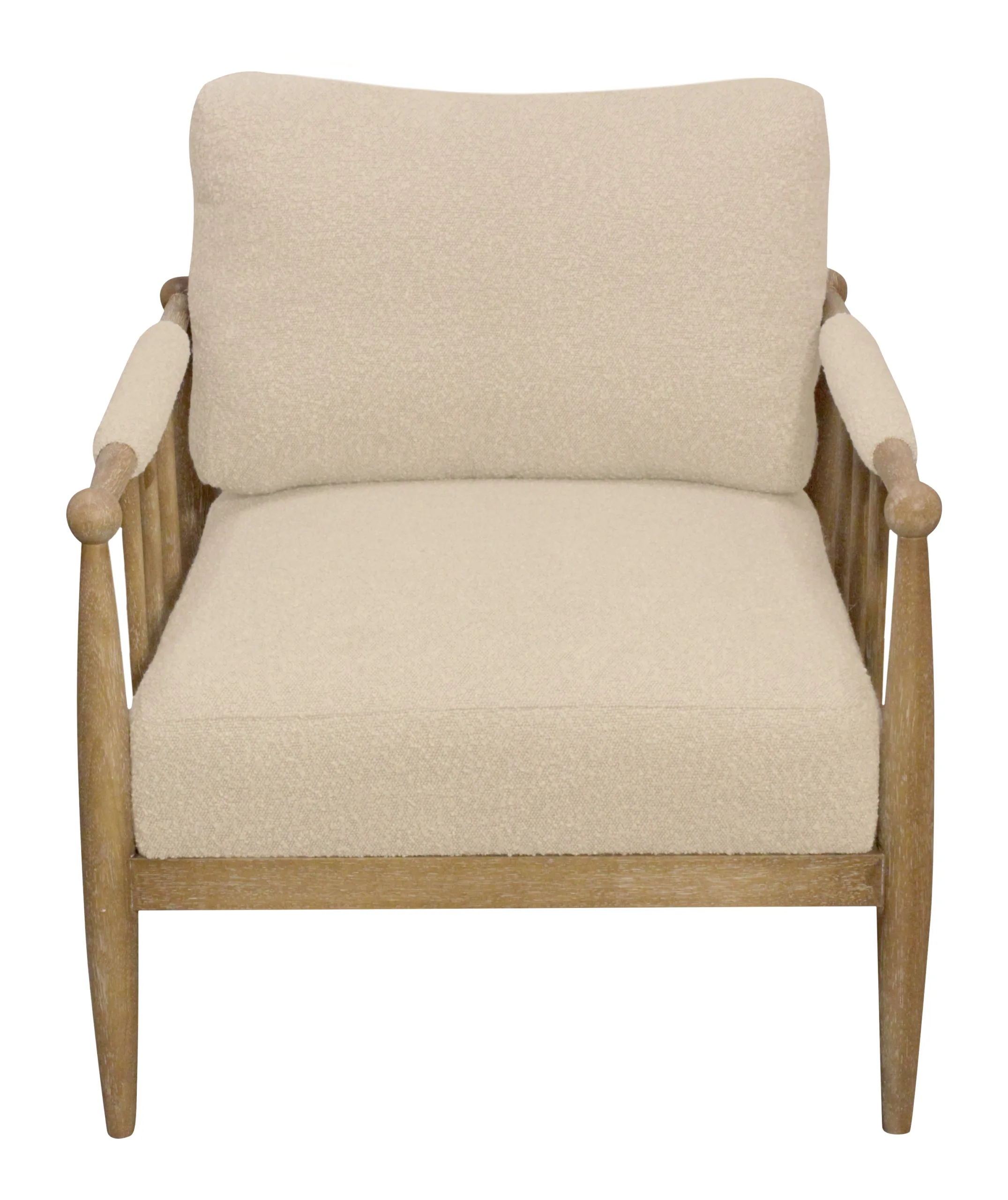 Valerie Lounge Chair - Beige Boucle - Image 3