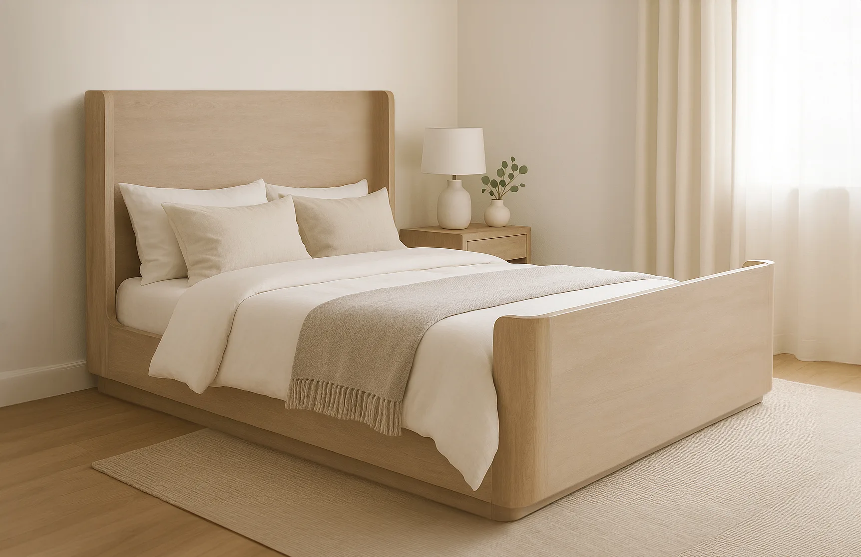 Archibald Queen Bed - Light Ash - Image 2