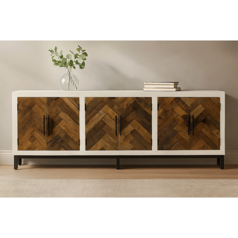 Bayer 6-Door Sideboard - Two-tone - Image 2