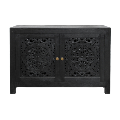 Weatherly 2-Door Cabinet - Charcoal Gray