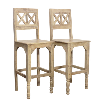 Jensen Bar Chair 2-Piece Set - Natural
