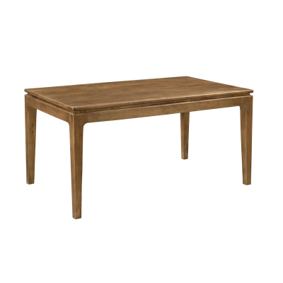 Claudette Small Rectangular Dining Table - Spice Tan